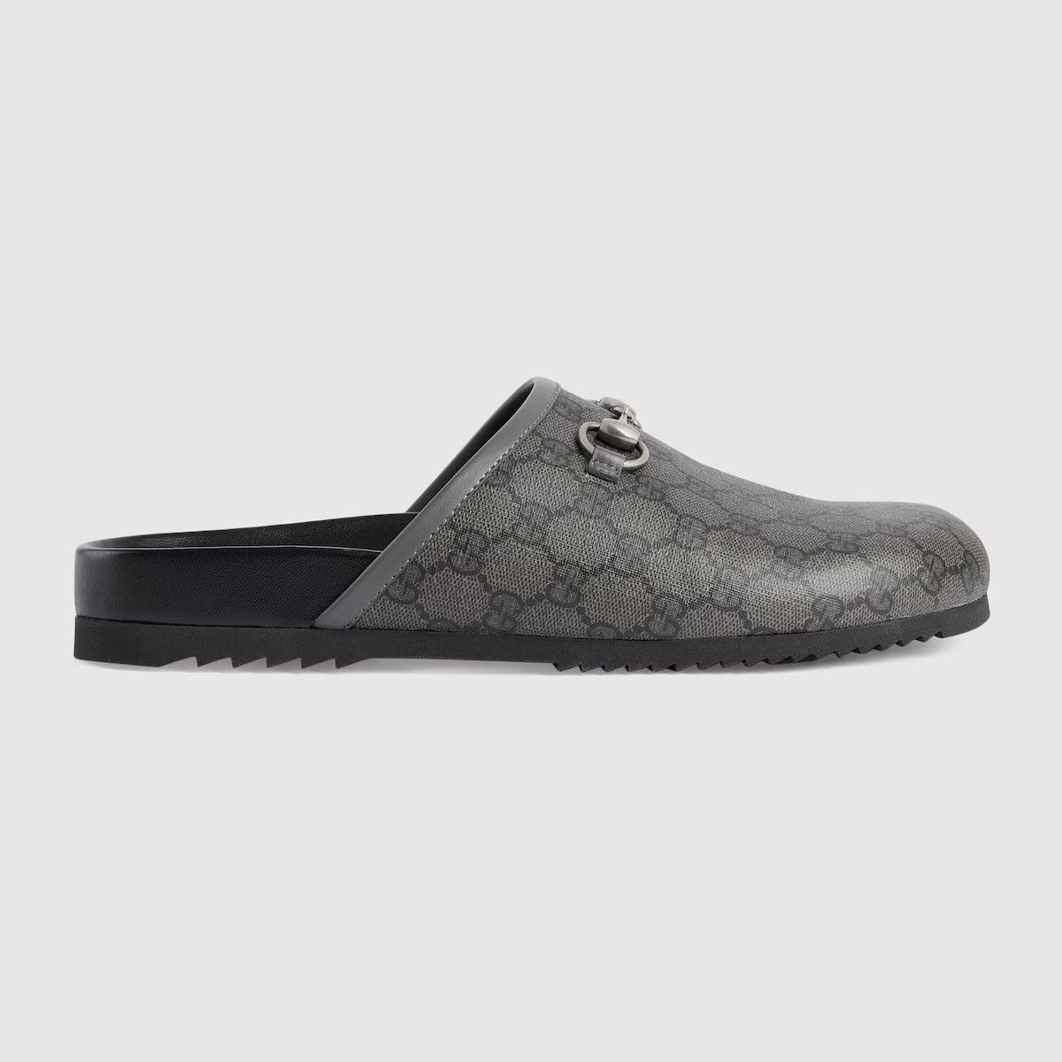 Gucci Leather Slides With All-Over Gg Motif | Grailed