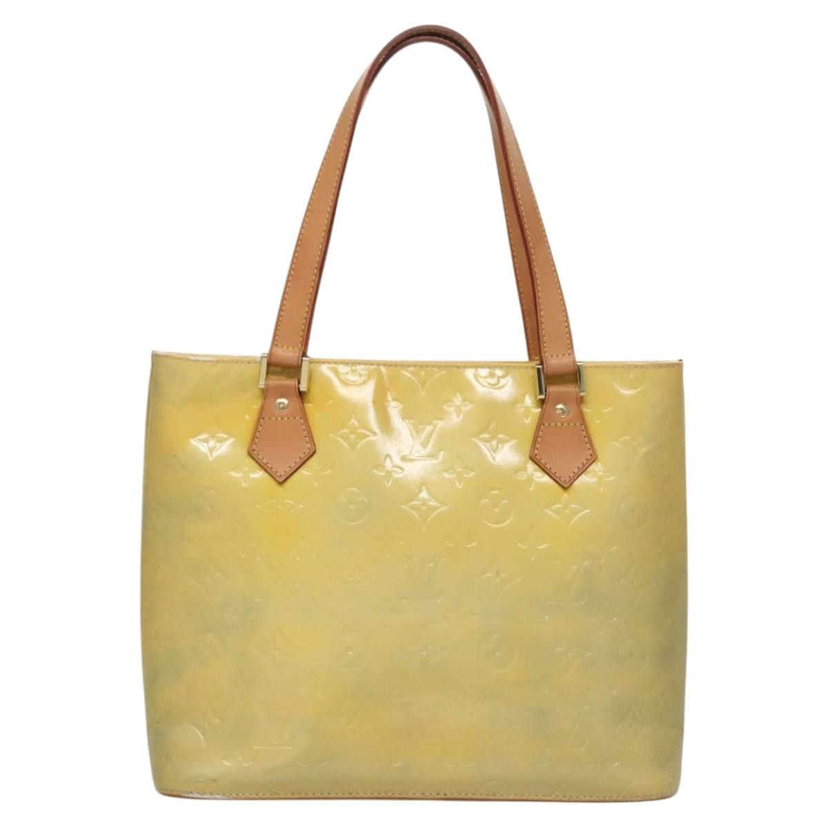 Louis Vuitton LOUIS VUITTON Monogram Vernis Houston Hand Bag Gris M91053 Size ONE SIZE - 3 Thumbnail