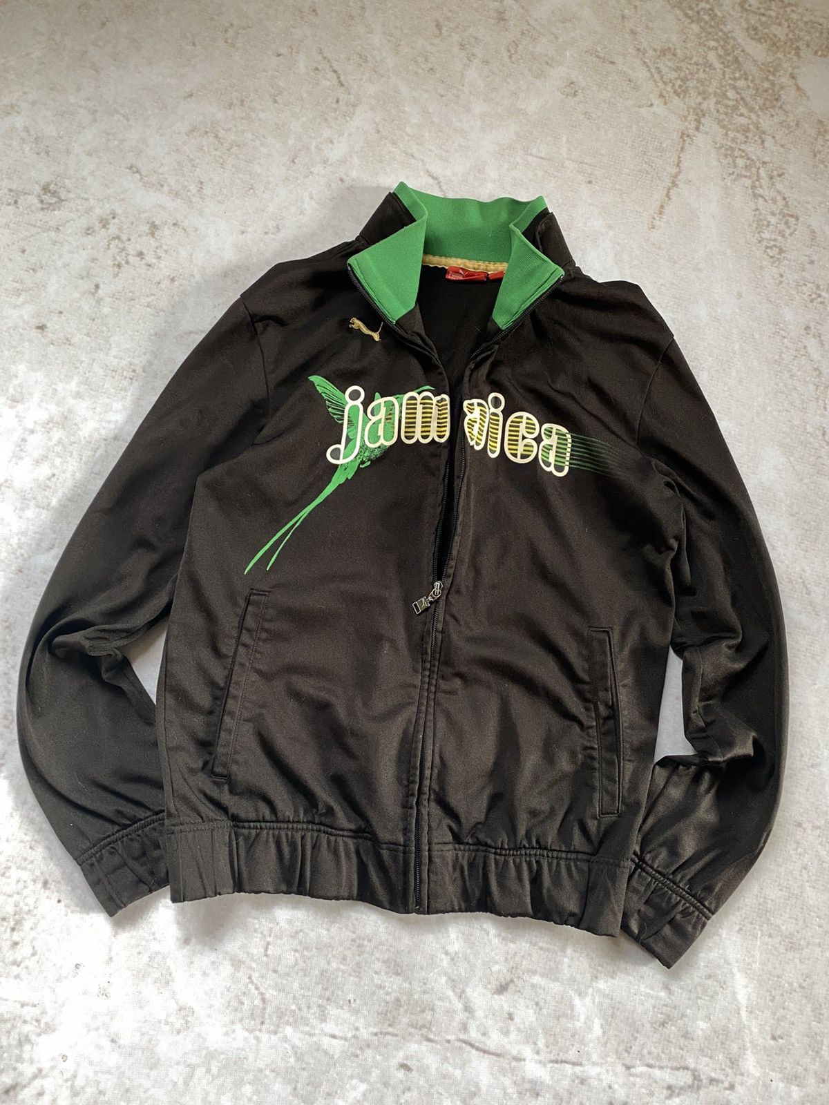 Bob Marley × Japanese Brand × Puma Y2k Puma Jamaica Vintage Zip Hoodie Rasta Bob Marley style Size US S / EU 44-46 / 1 - 1 Thumbnail