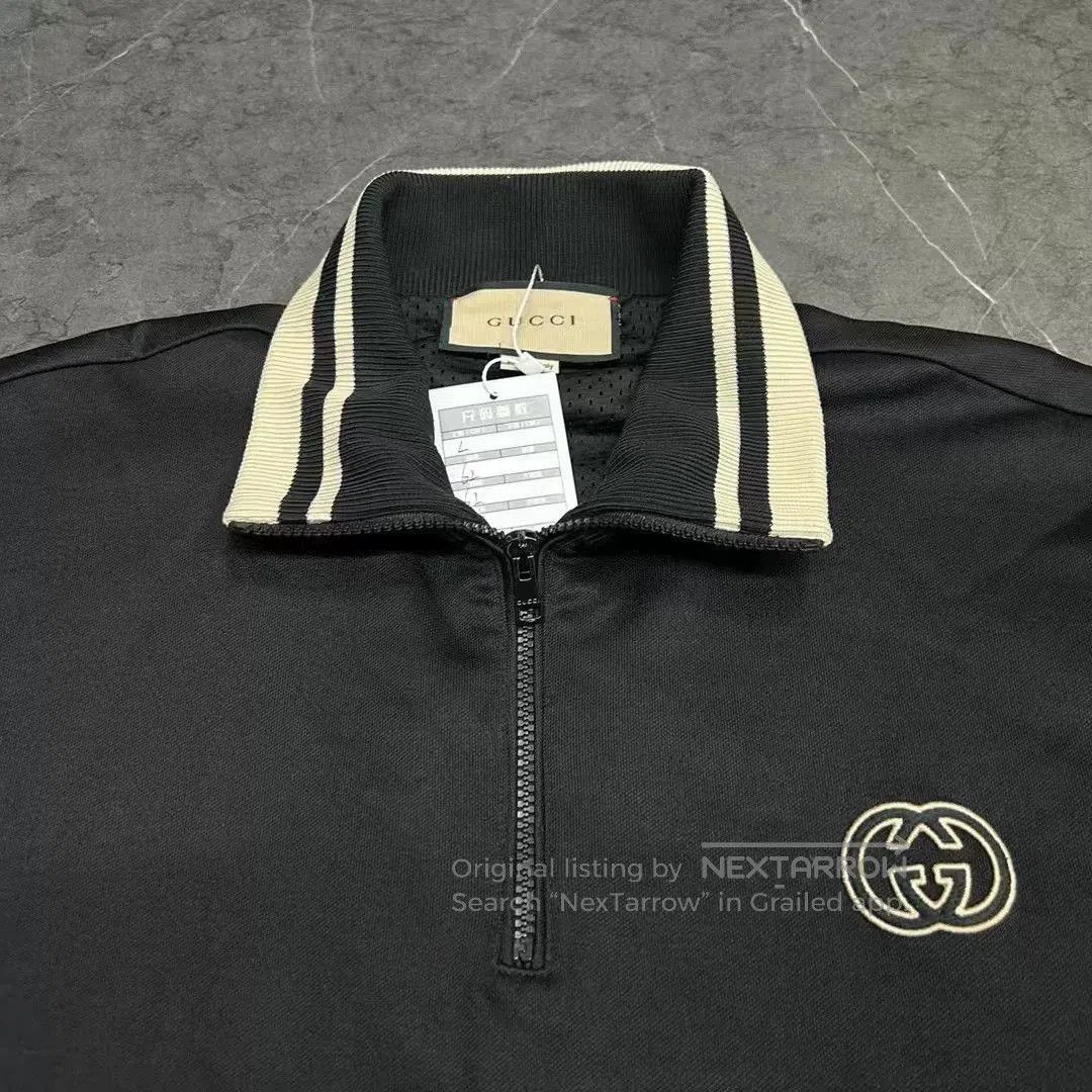 Gucci Gucci Long-Sleeve Half-Zip Logo Jacket. Size US L / EU 52-54 / 3 - 3 Thumbnail