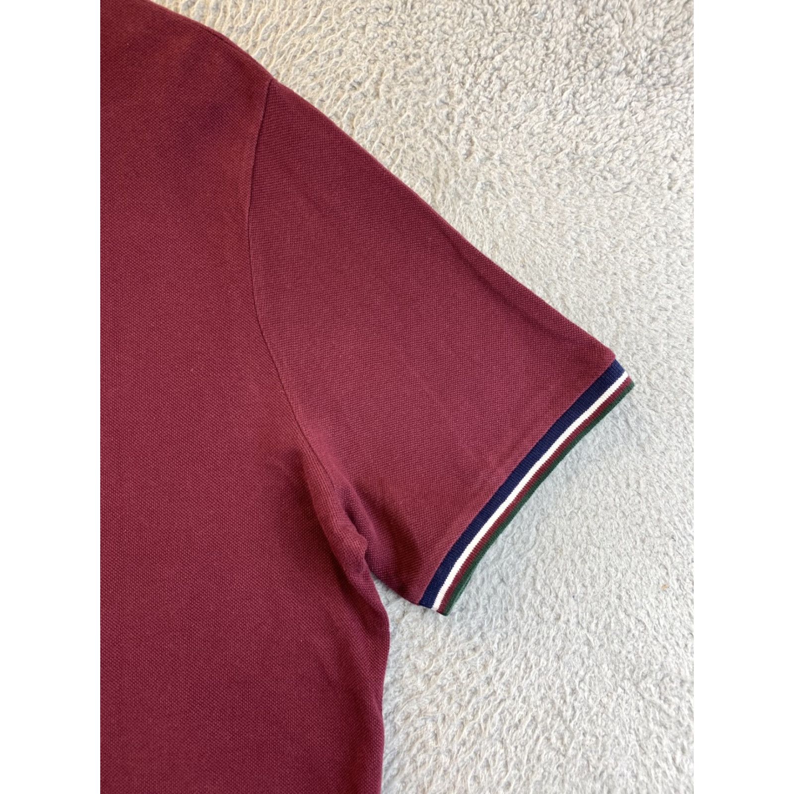 Ralph Lauren Ralph Lauren Polo Shirt Adult Large Maroon Blue Pony Casual Rugby Mens /72-43 Size US L / EU 52-54 / 3 - 3 Thumbnail