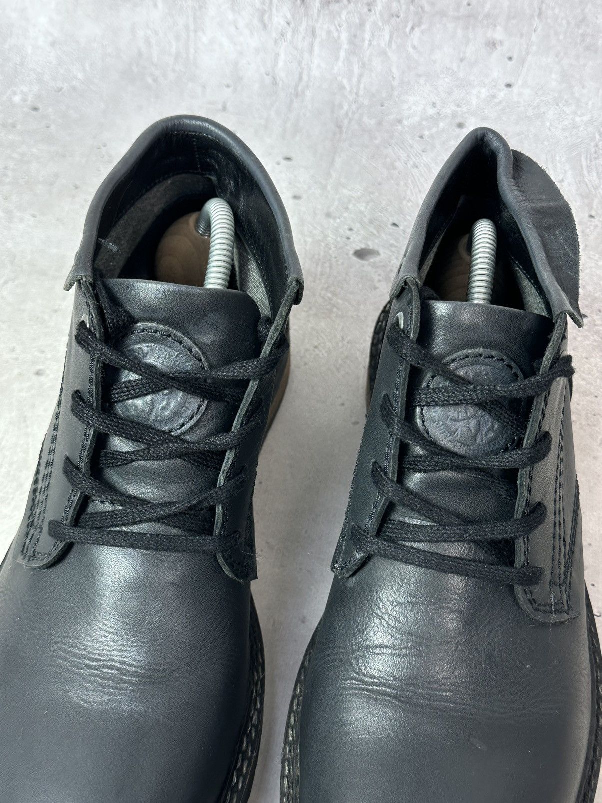 Diesel Diesel Leather Logo Grey Men’s Lace-up Ankle Boots Size US 9.5 / EU 42-43 - 3 Thumbnail