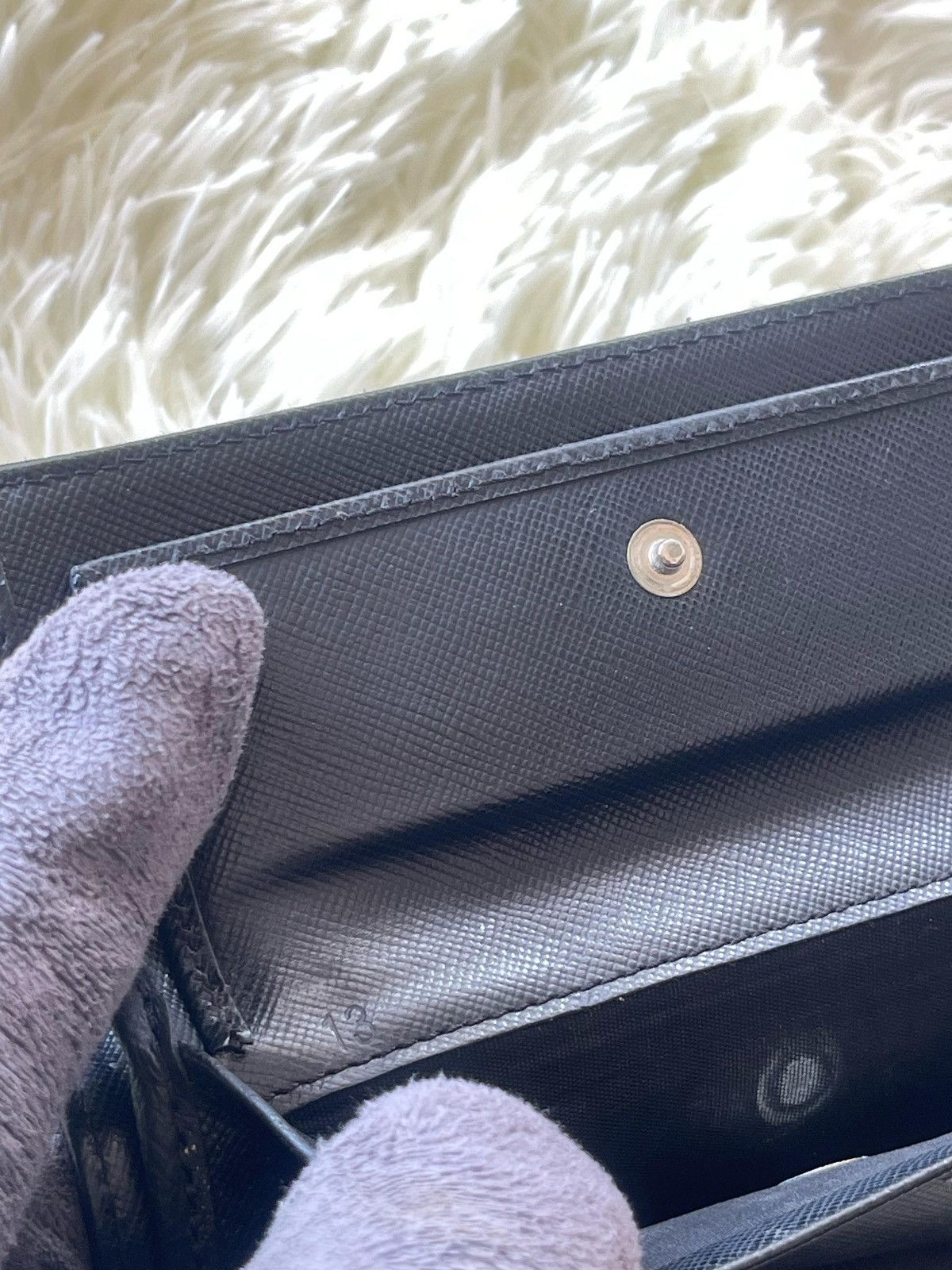 Prada × Vintage Prada Tessuto Trifold Wallet Size ONE SIZE - 13 Thumbnail