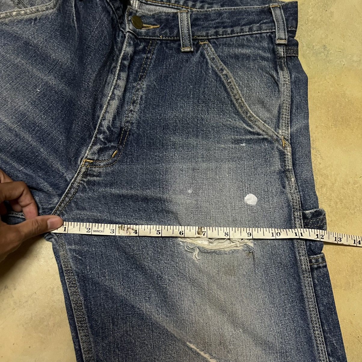Carhartt Carhartt Carpenter Pants Distressed Style Size US 33 - 11 Thumbnail