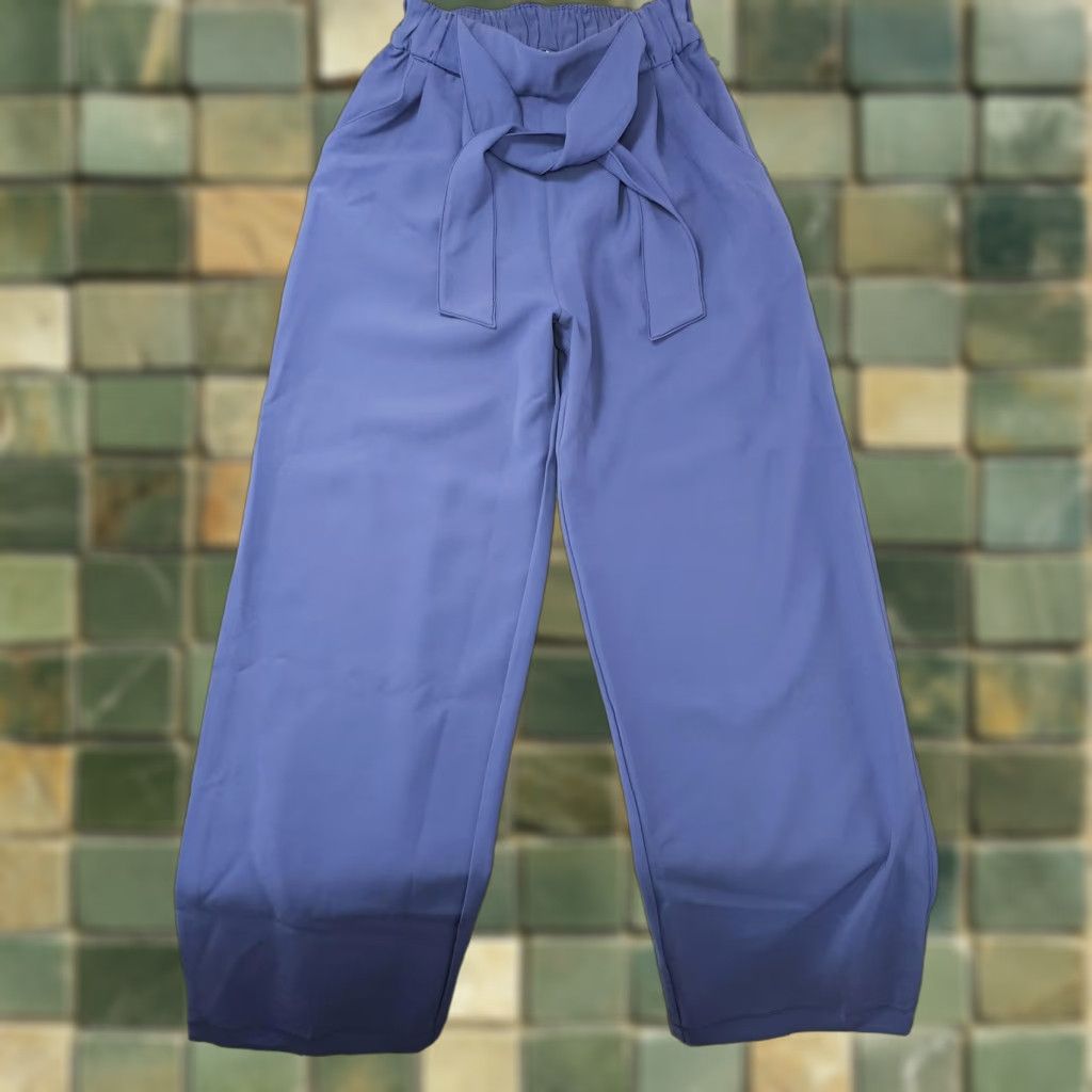 Lululemon Lululemon Pants Womens 2 Blue Paperbag High Rise Wide Leg Belted Pull On Casual Size 26" / US 2 / IT 38 - 1 Thumbnail