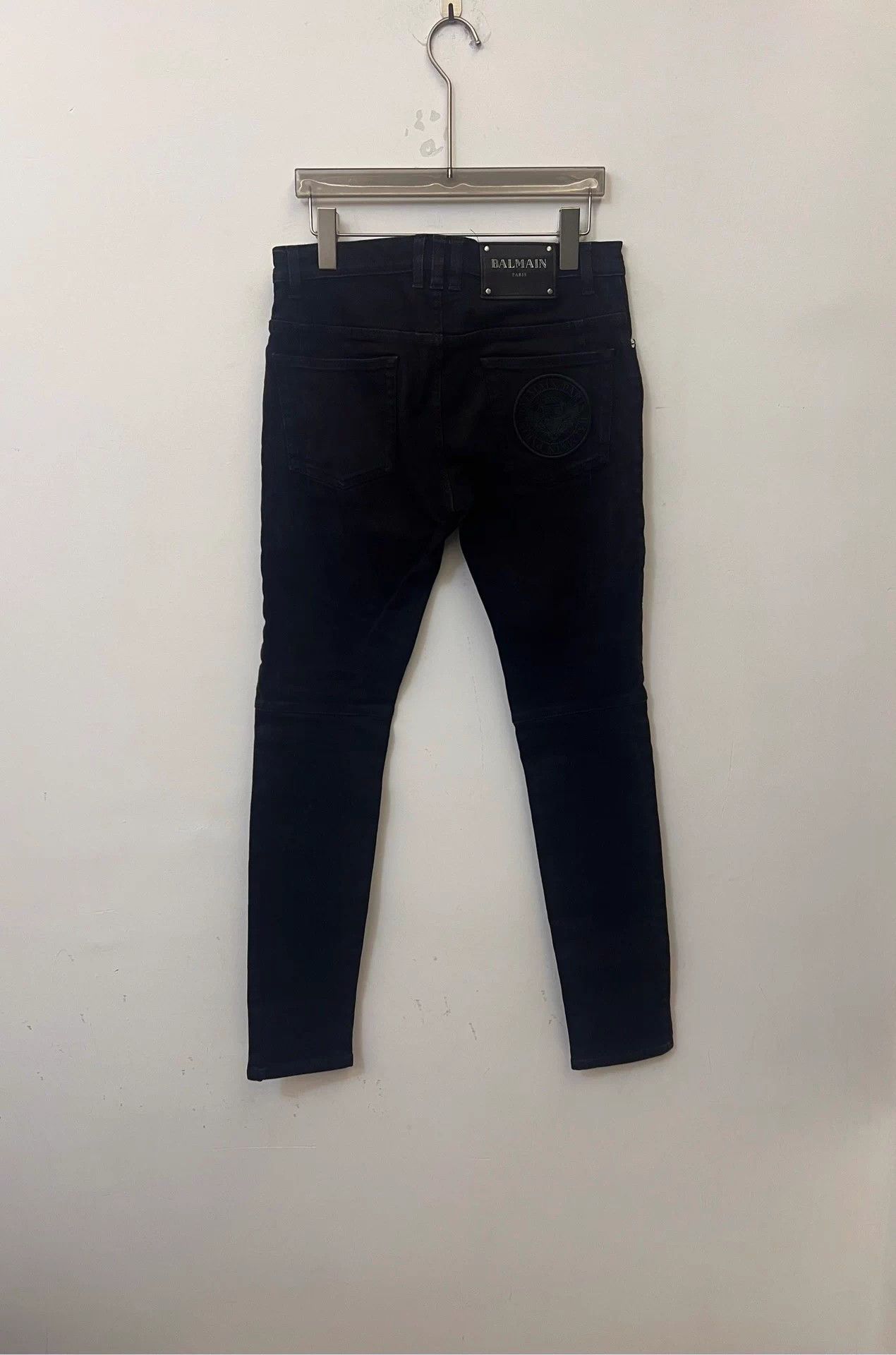 Balmain BALMAIN Black Sleeve Logo Jeans Size 29 (Like New) Size US 29 - 3 Thumbnail