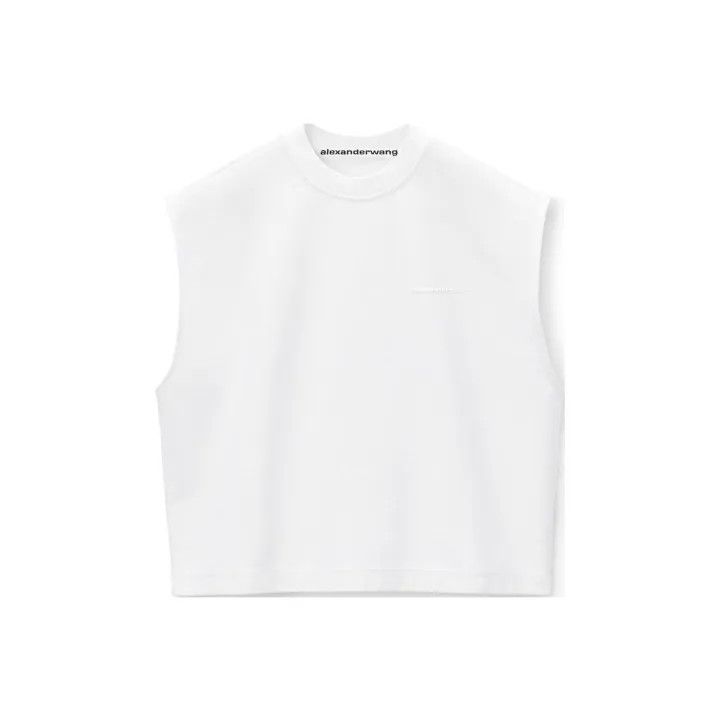 Alexander Wang Alexander Wang FW24 White Muscle Logo Tank Top 0079 Size XS / US 0-2 / IT 36-38 - 1 Thumbnail