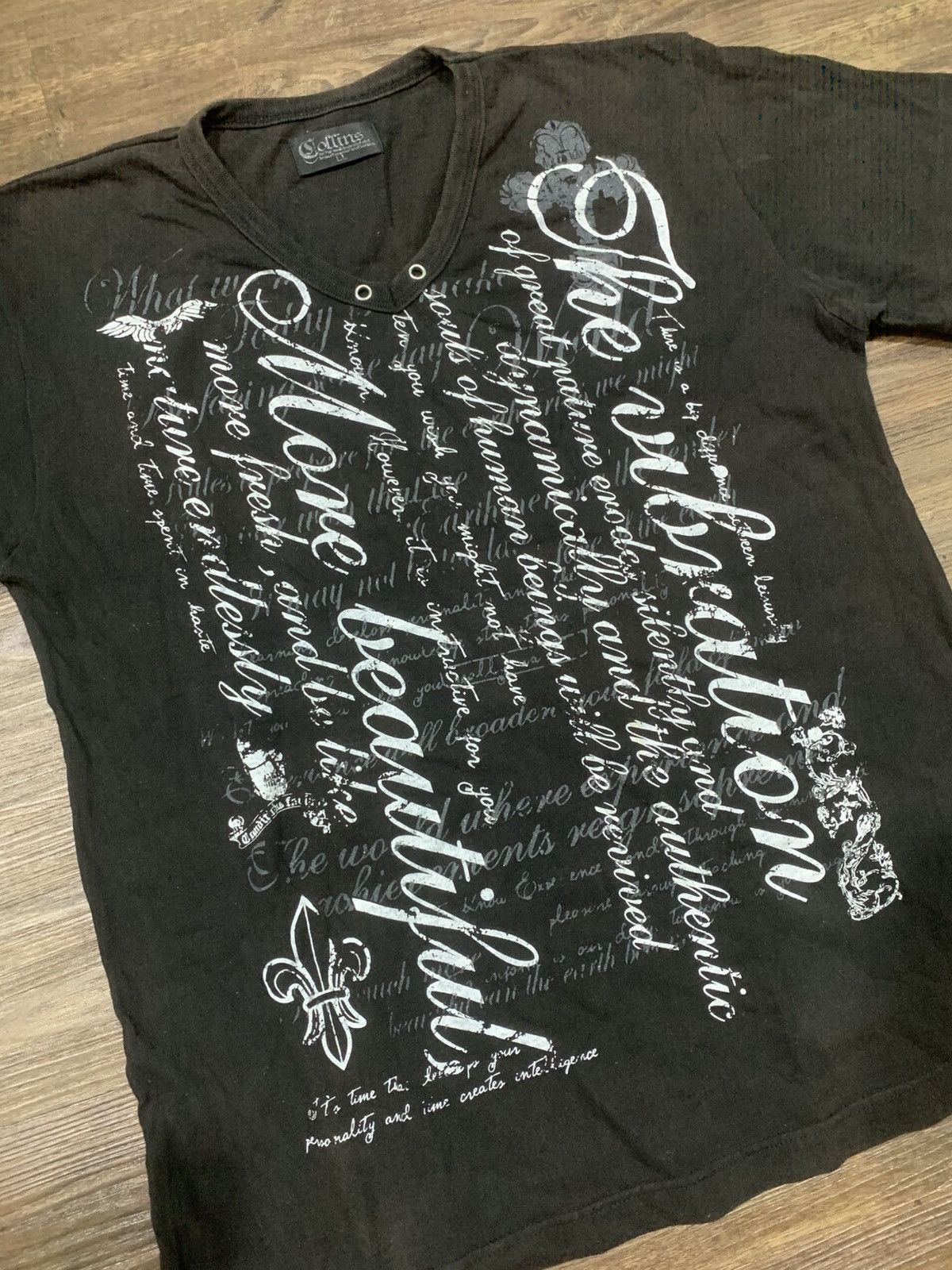 Japanese Brand Japanese Collins Poem The viridi anne Style Tee Shirt Size US L / EU 52-54 / 3 - 4 Thumbnail