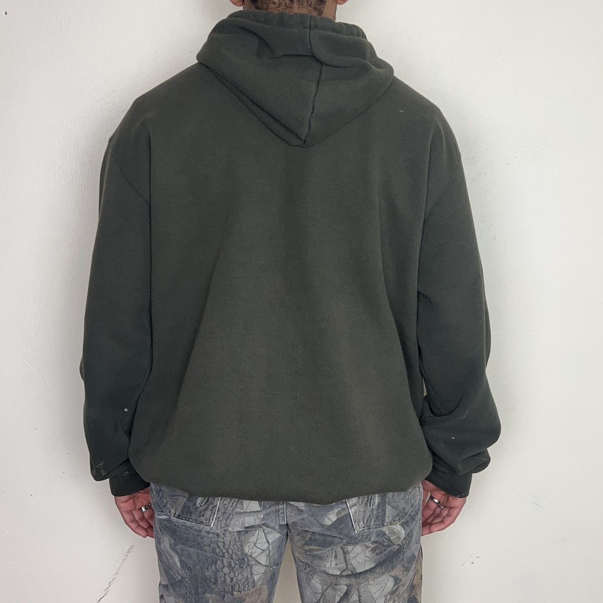 Carhartt × Vintage Faded Green Carhartt Hoodie Size US XL / EU 56 / 4 - 8 Thumbnail