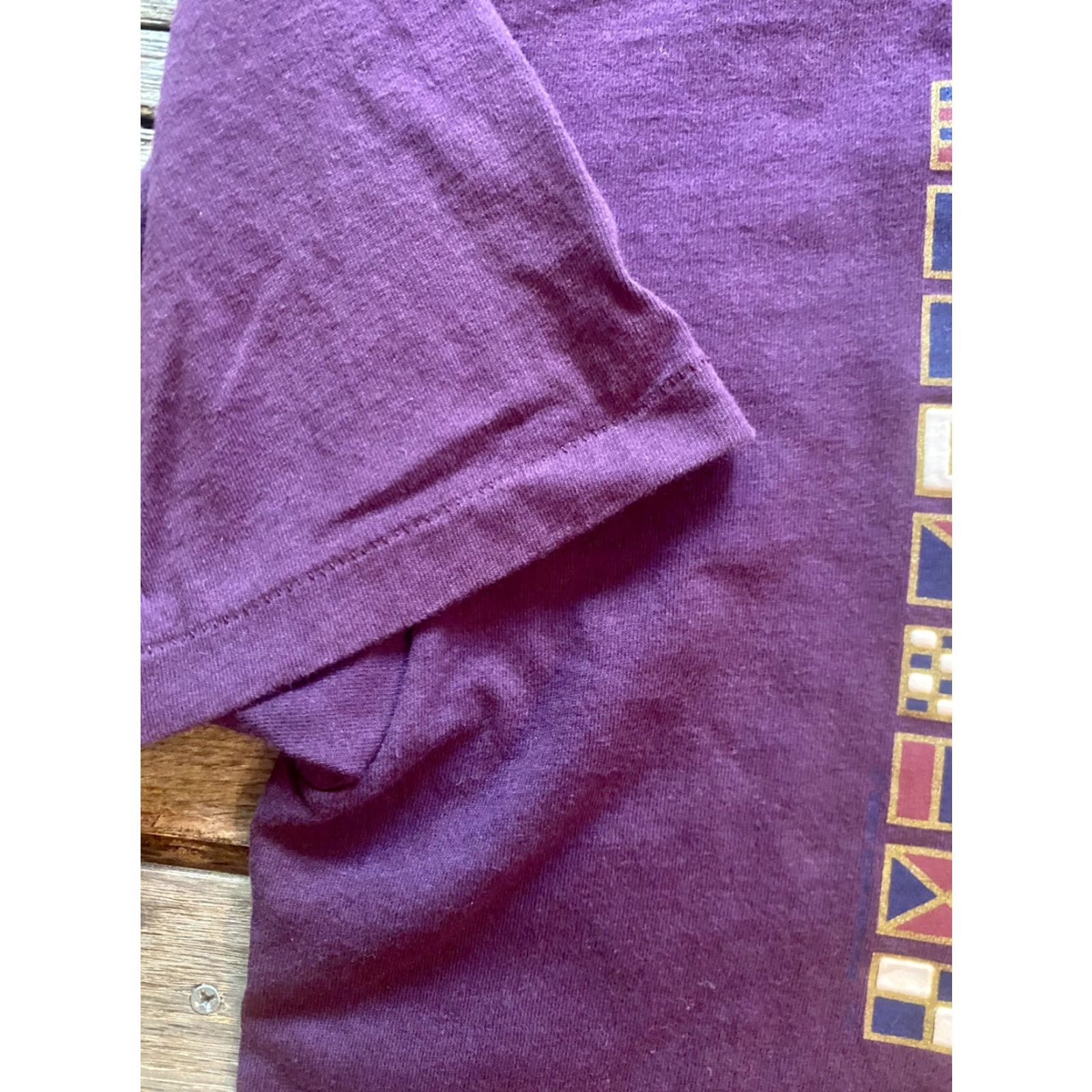 Vintage VINTAGE Robert Allan Hawaii T-Shirt Sailboats XL Purple Short Sleeve Crew Neck Mens Size US XL / EU 56 / 4 - 4 Thumbnail
