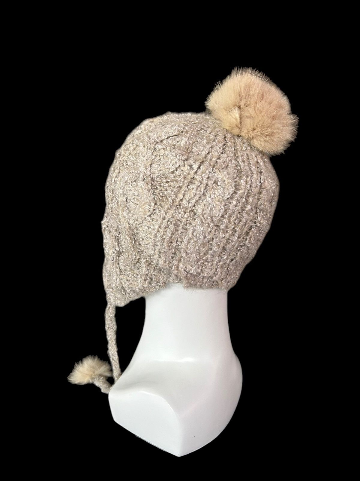 Japanese Brand × Kapital × Vintage Japanese Brand Knitted fur Beanie Hats 🎌☠️☠️ Size ONE SIZE - 5 Thumbnail