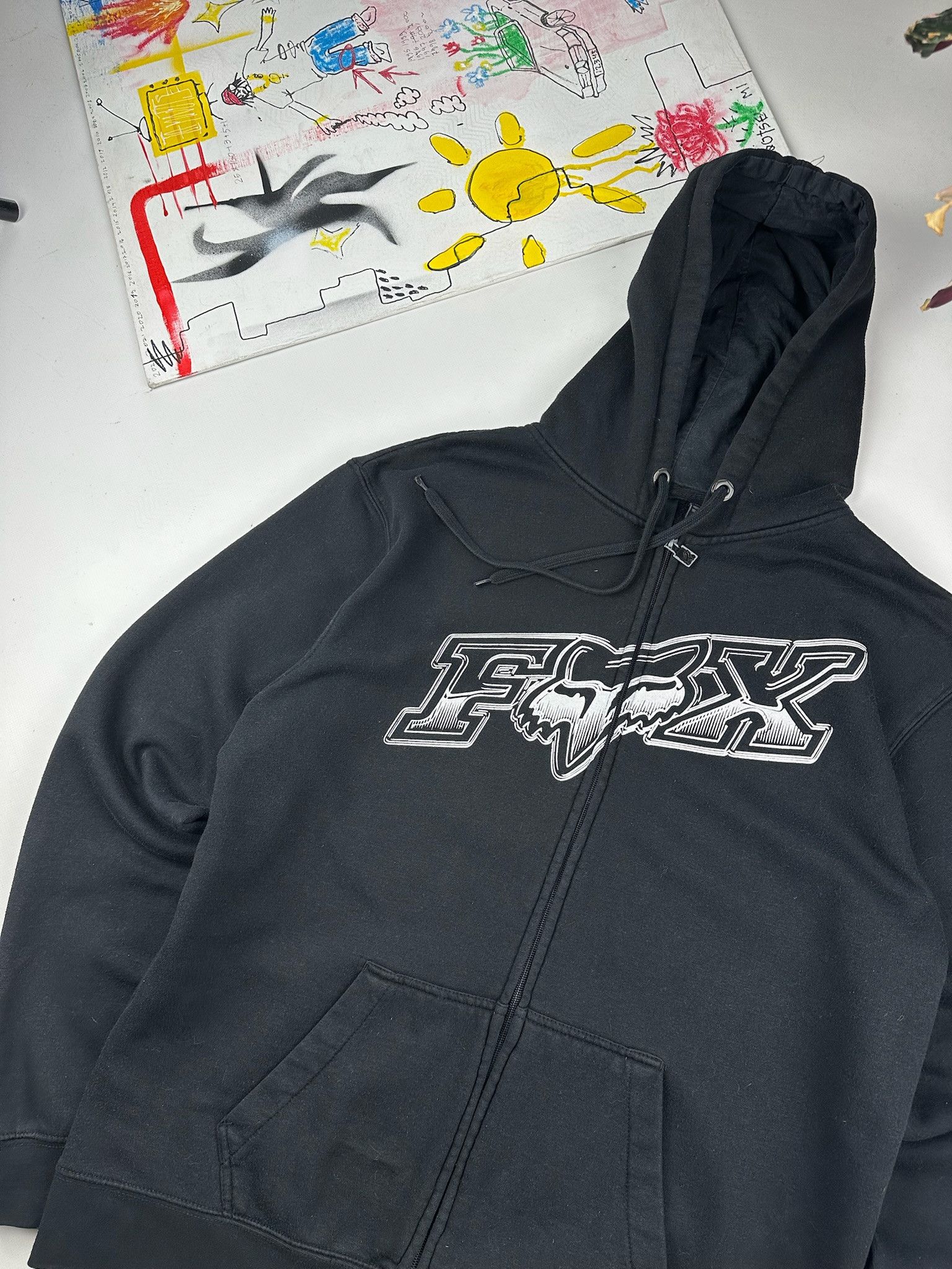 Fox Racing Crazy Vintage Y2K Southpole Skater Style Fox Hoodie Size US L / EU 52-54 / 3 - 3 Thumbnail