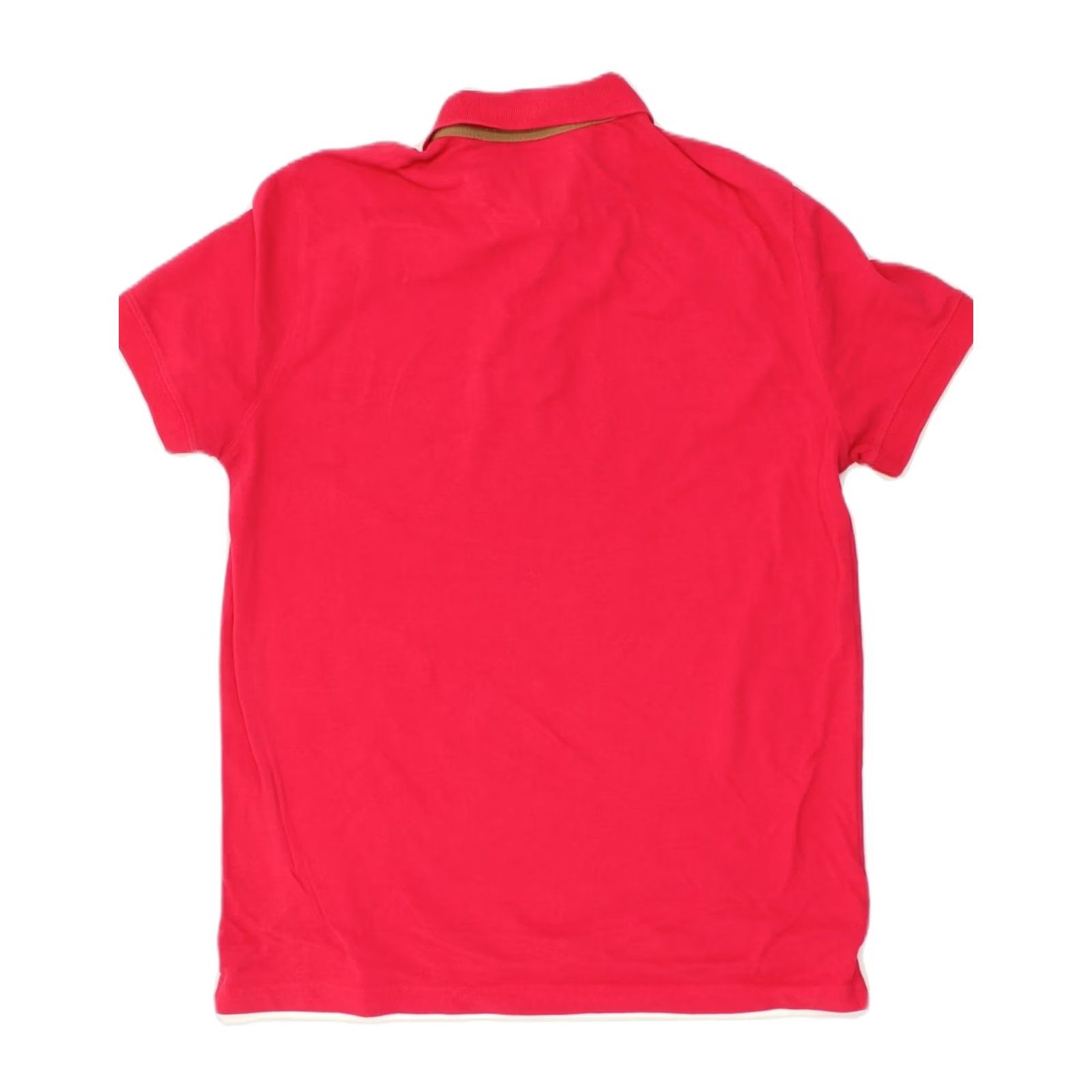 Massimo Dutti MASSIMO DUTTI Mens Casual Fit Polo Shirt Medium Burgundy AG23 Size US M / EU 48-50 / 2 - 2 Thumbnail