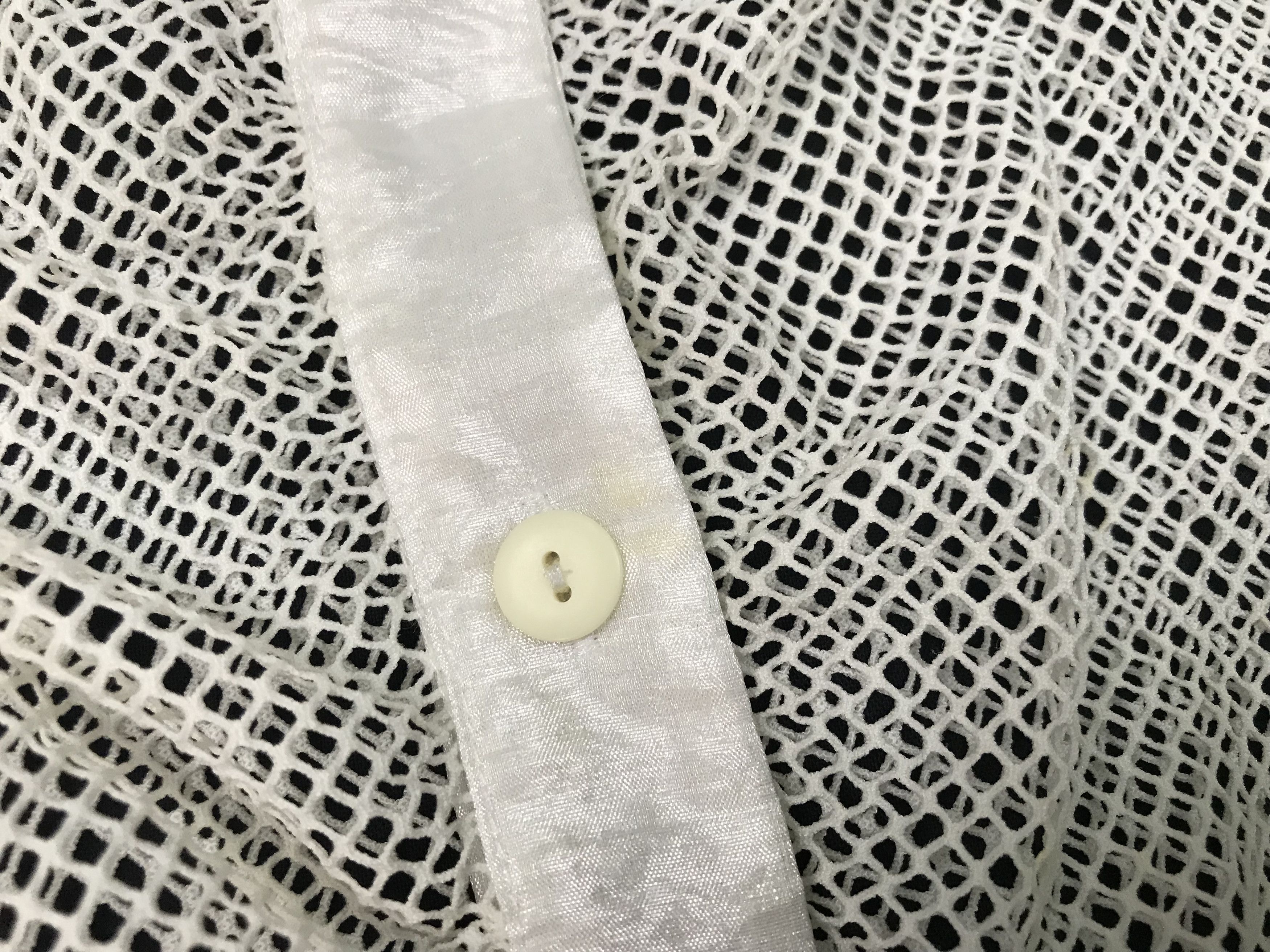 Japanese Brand (S146) Via Faburrica White See Through Sleeveless 42 Size S / US 4 / IT 40 - 5 Thumbnail