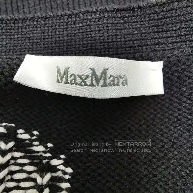 Max Mara MaxMara Black Floral Print Lightweight Cardigan . Size S / US 4 / IT 40 - 2 Thumbnail