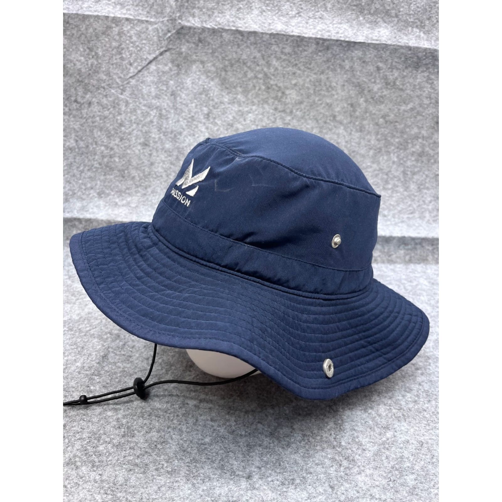 Commission Mission Sun Bucket Hat Adult One Size Blue Polyester Spandex Fish Hike Outdoors Size ONE SIZE - 4 Thumbnail