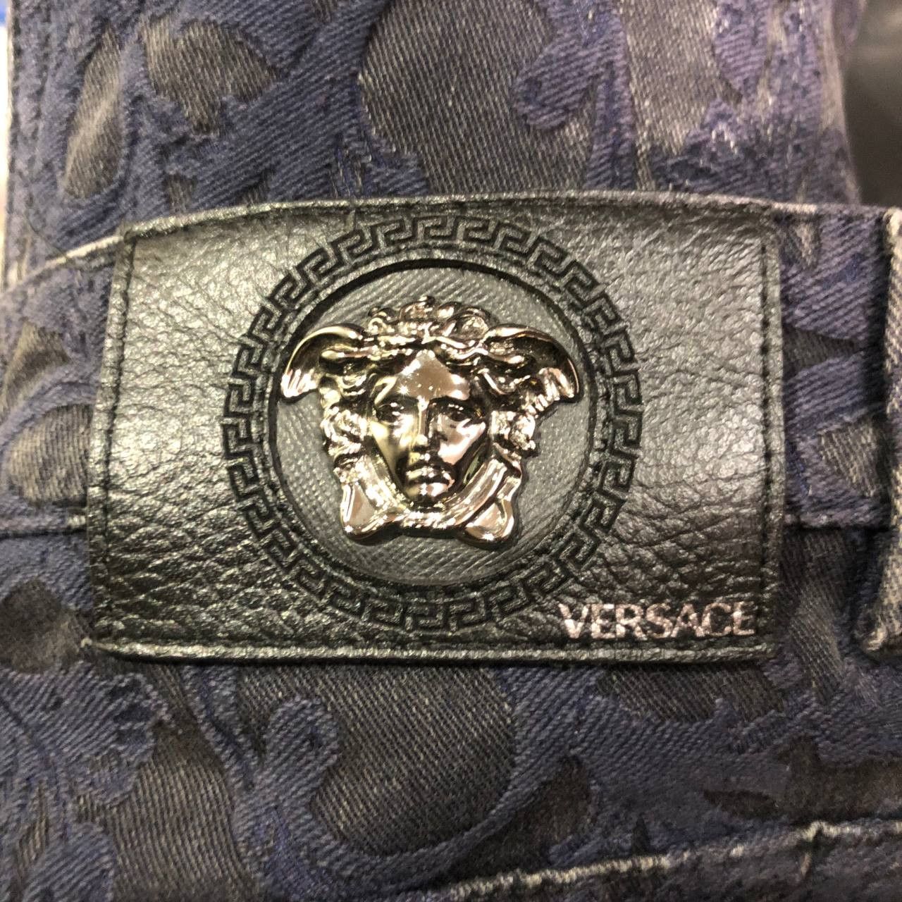 Versace Versace Embroidered printed denim pants Size US 36 / EU 52 - 8 Thumbnail