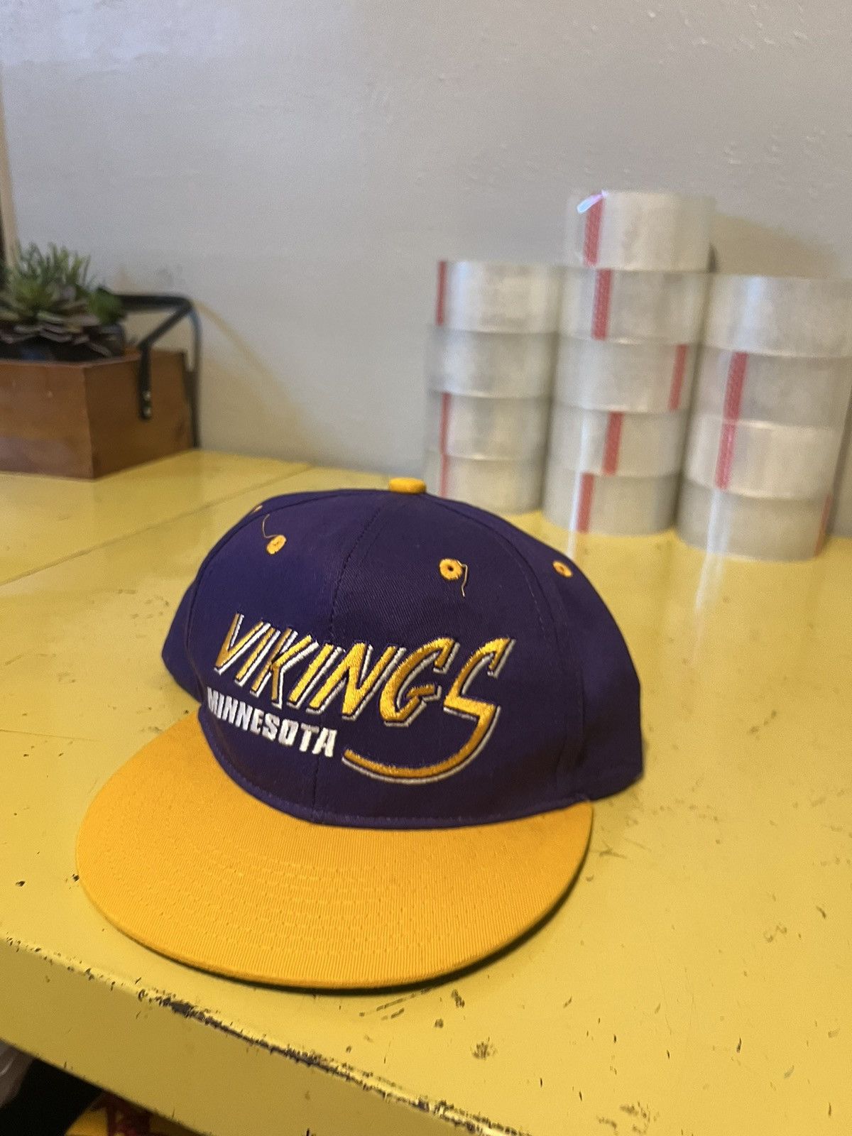 NFL × Vintage Vintage Minnesota Vikings Hat Size ONE SIZE - 3 Thumbnail