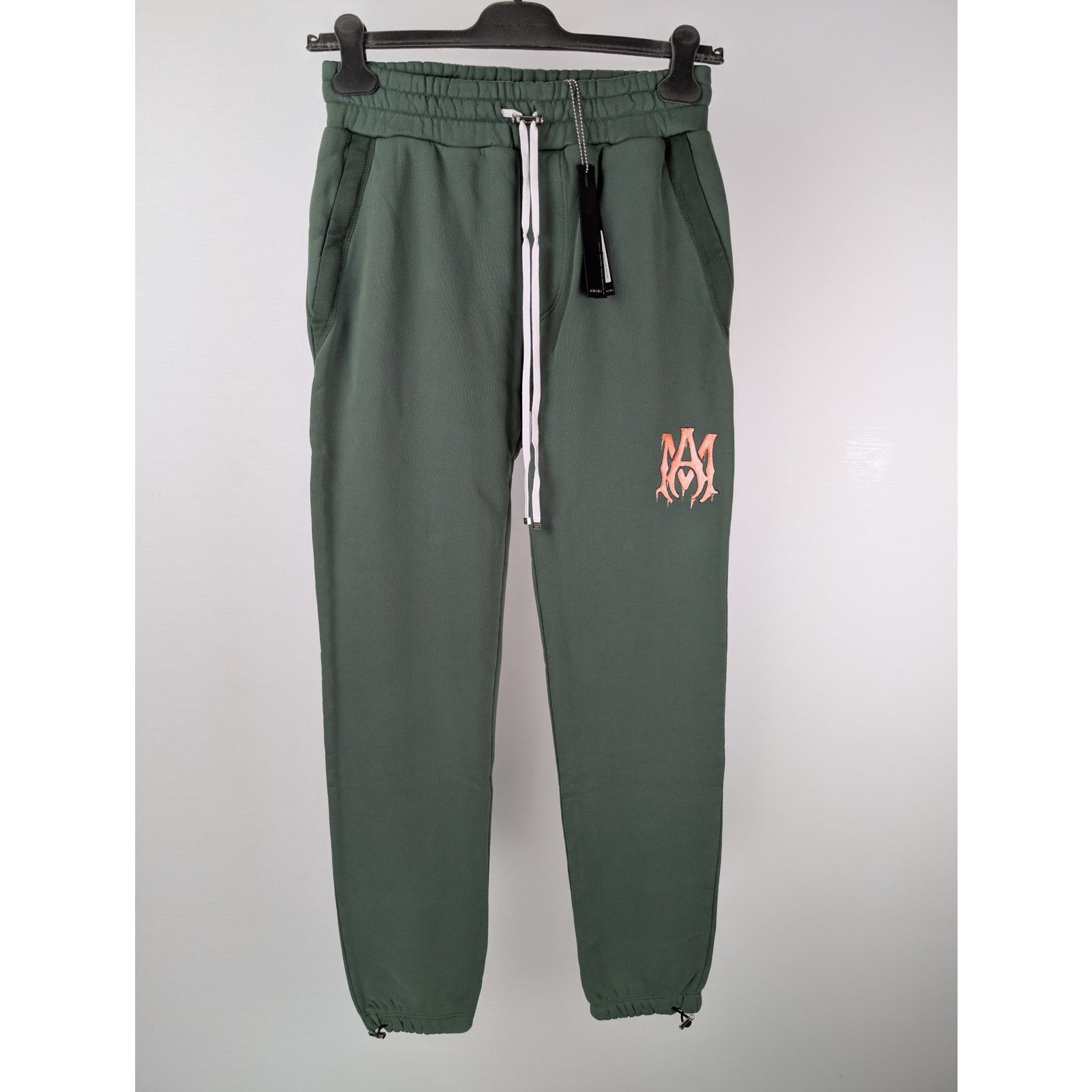 Amiri o1rshd1 Watercolor MA Sweatpants / Joggers in Green/Peach Size US 30 / EU 46 - 2 Thumbnail