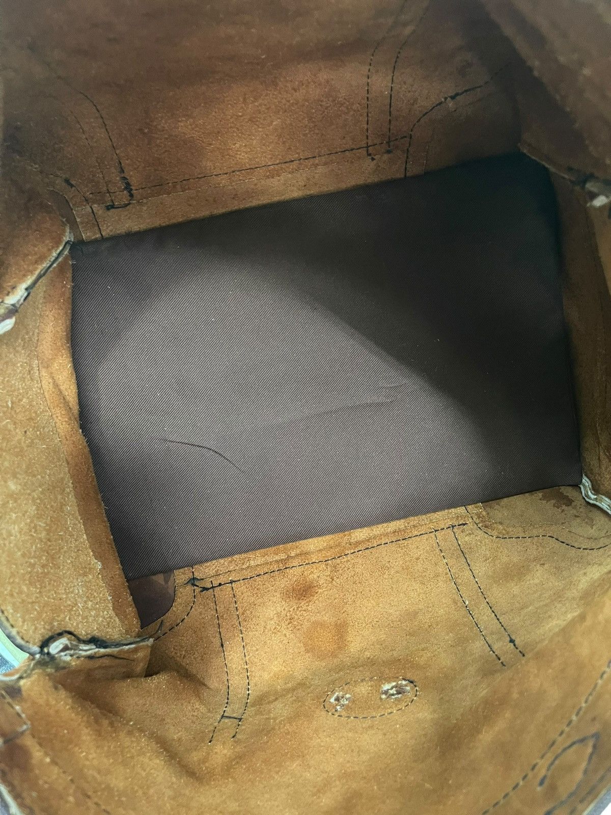 Japanese Brand Full Leather Patina Vtg Unknown Duffle Bag 1🟩 Size ONE SIZE - 17 Thumbnail