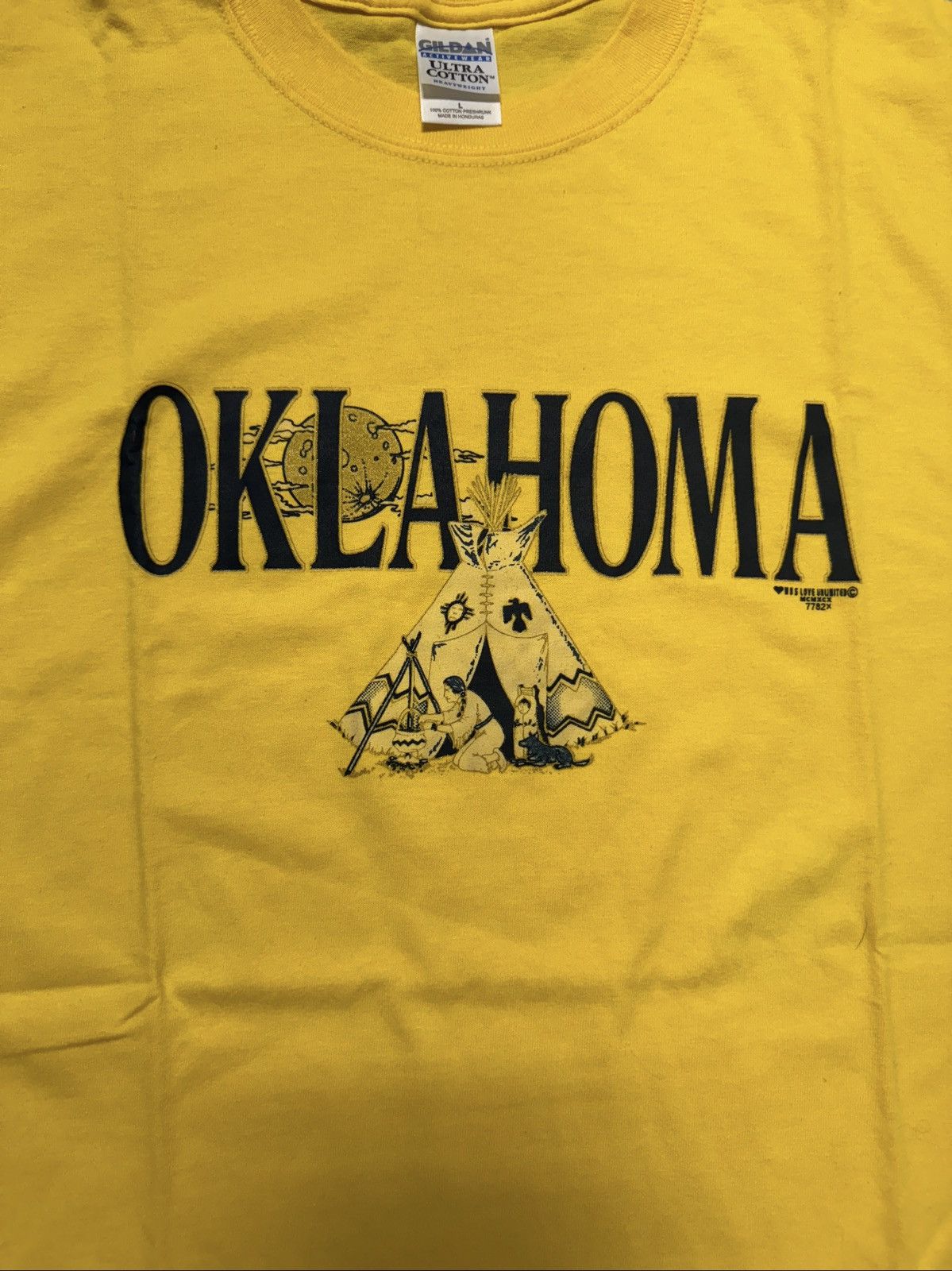 Vintage Vintage Oklahoma Native American Tourist Tee Shirt Size US L / EU 52-54 / 3 - 3 Thumbnail