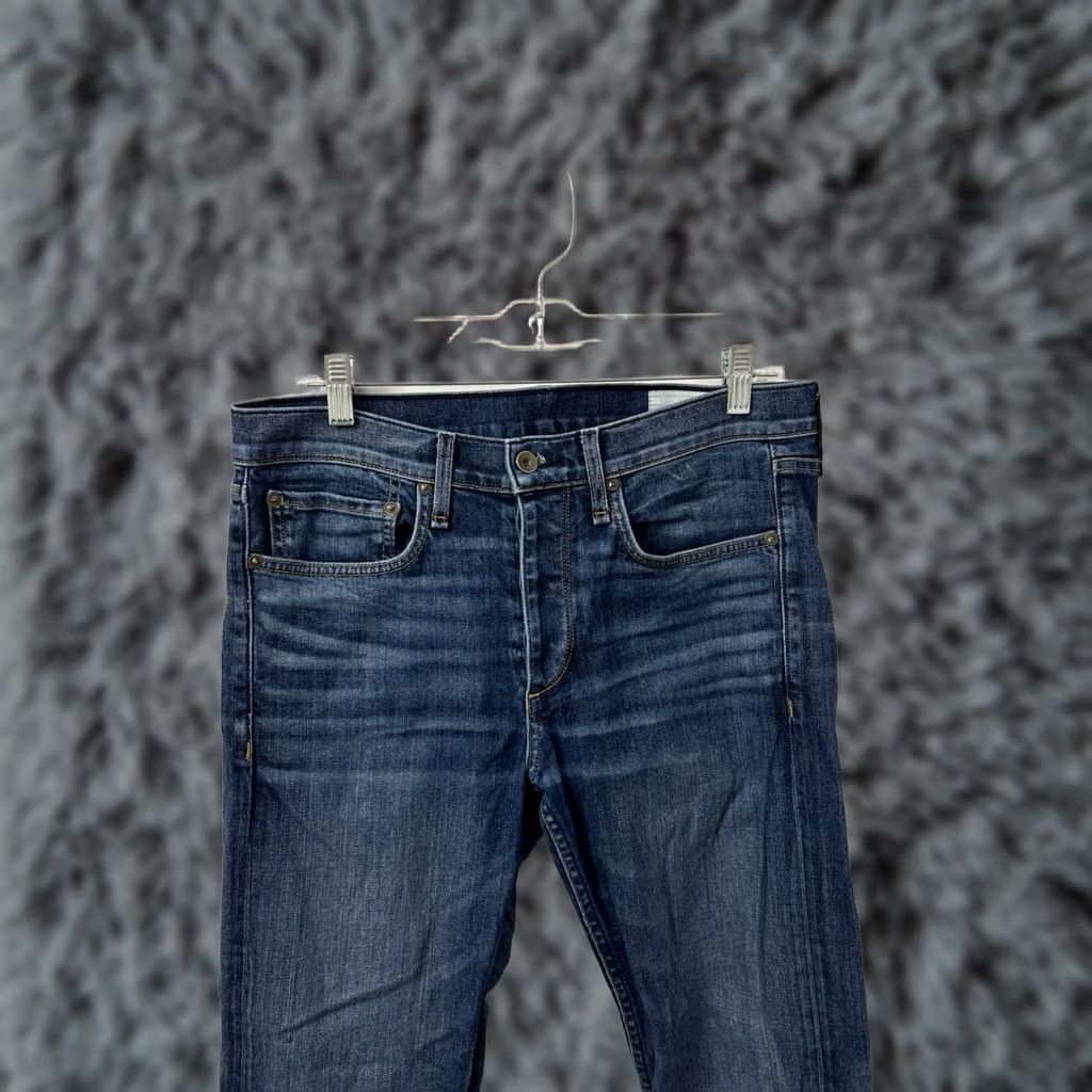 Rag & Bone Rag & Bone Jeans Slim Fit 2 Mens 29x32 Denim Blue Dark Wash Button Fly 5-Pocket Cotton Blend PU Stretch Regular Inseam 32 USA Made China Vintage: No Size US 29 - 1 Thumbnail