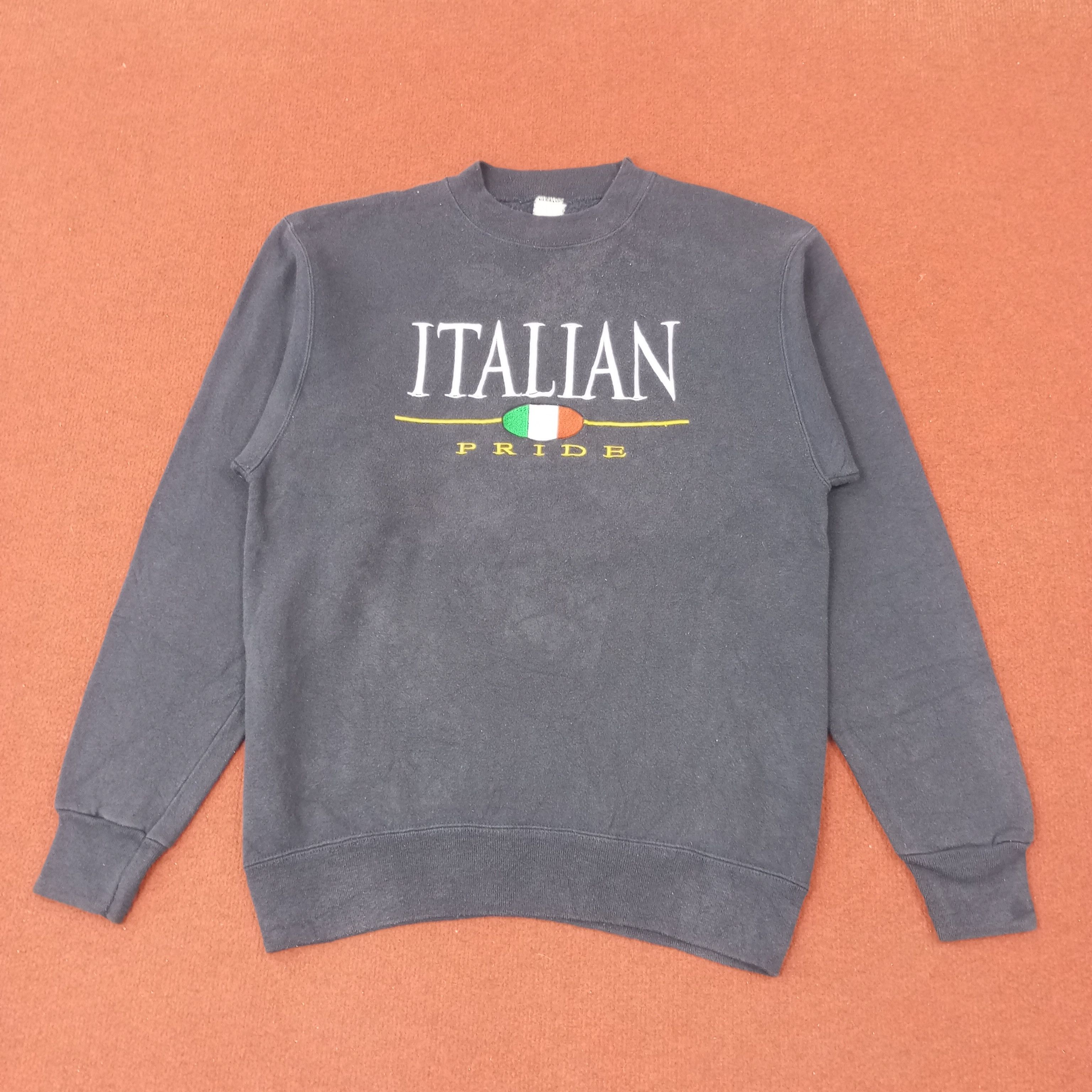 Vintage Italian Pride Vintage Sweatshirt c216n11 Size US S / EU 44-46 / 1 - 1 Thumbnail
