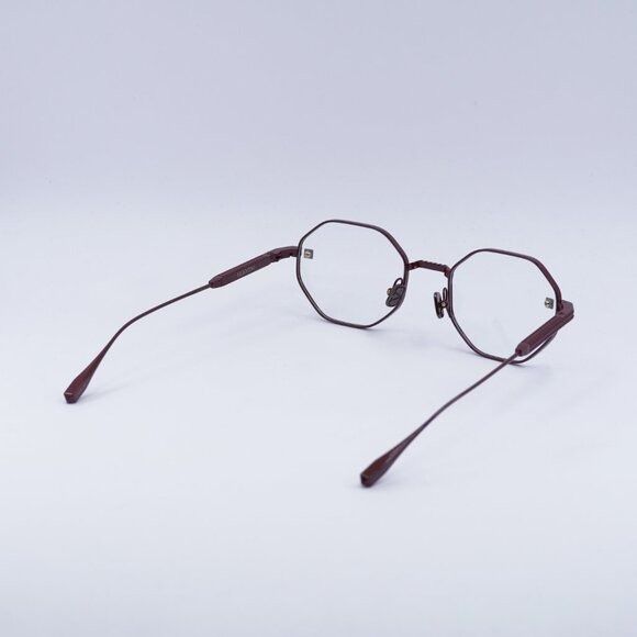 Valentino Valentino V-STUD VLX-122B Eyeglasses Bordeaux 52mm Geometric Size ONE SIZE - 4 Thumbnail