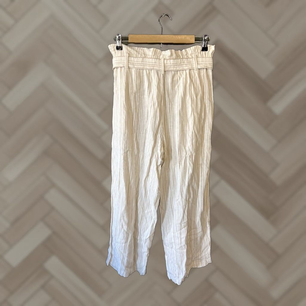 Banana Republic Banana Republic Womens Linen Wide-Leg Pants 6P Ivory Petite Linen Pants Wide Leg Womens 6P Ivory Banana Republic N/A Size 28" / US 6 / IT 42 - 1 Thumbnail