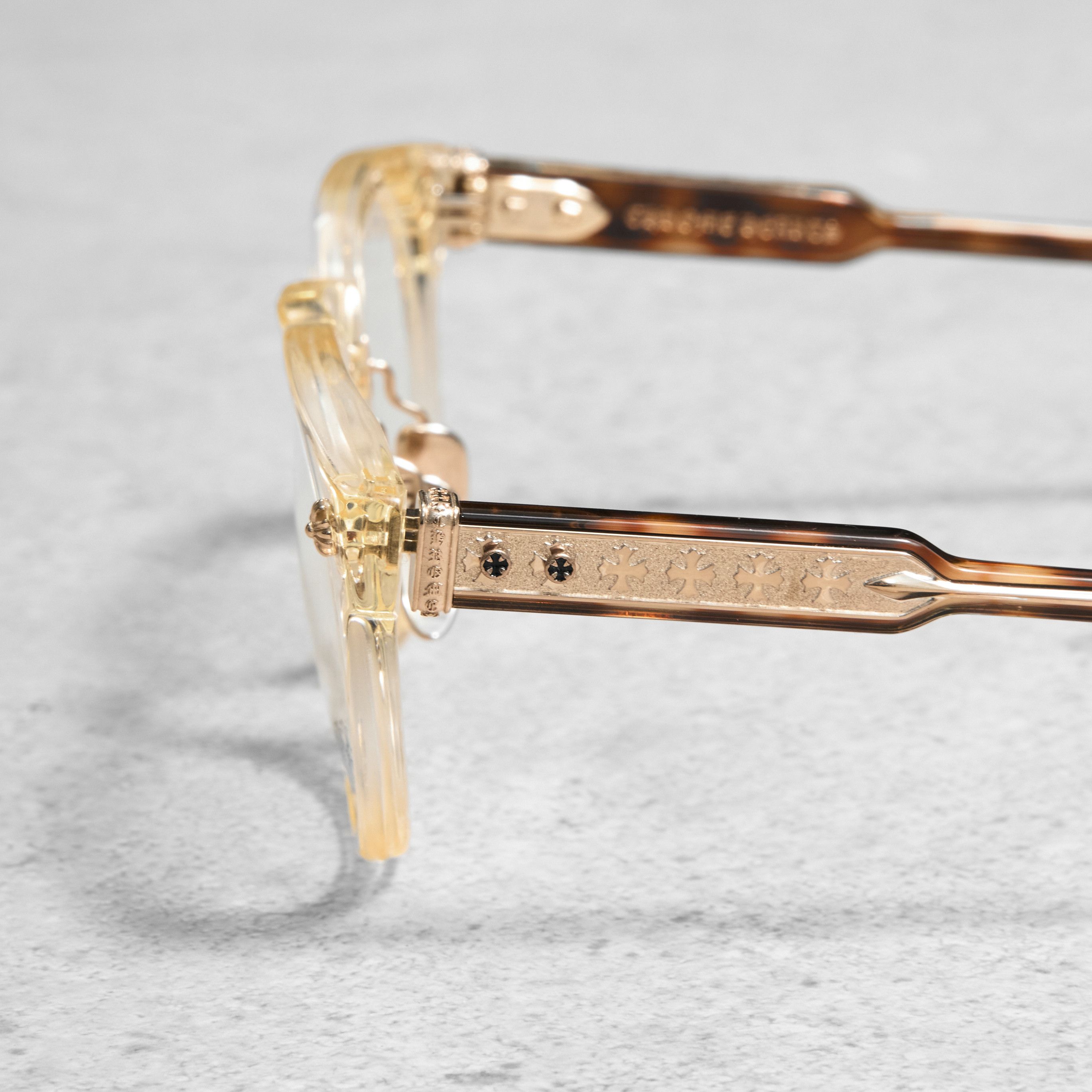 Chrome Hearts CHROME HEARTS DINGALONGLINGLONG PALE ALE/HAVANA TORTOISE Size ONE SIZE - 2 Thumbnail