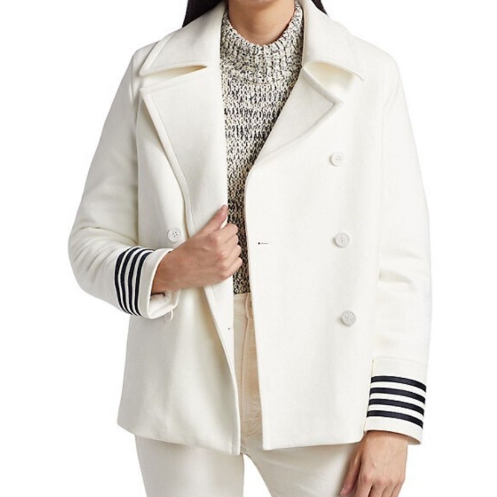 MOTHER MOTHER Double-Breasted Nautical Peacoat- Ships Ahoy Size S Size S / US 4 / IT 40 - 3 Thumbnail
