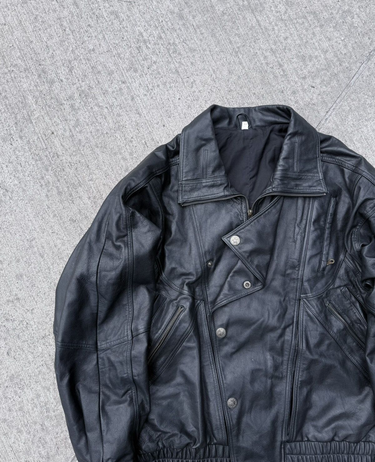 Vintage Vintage Leather Y2K avantgarde streetwear jacket Size US XL / EU 56 / 4 - 8 Thumbnail