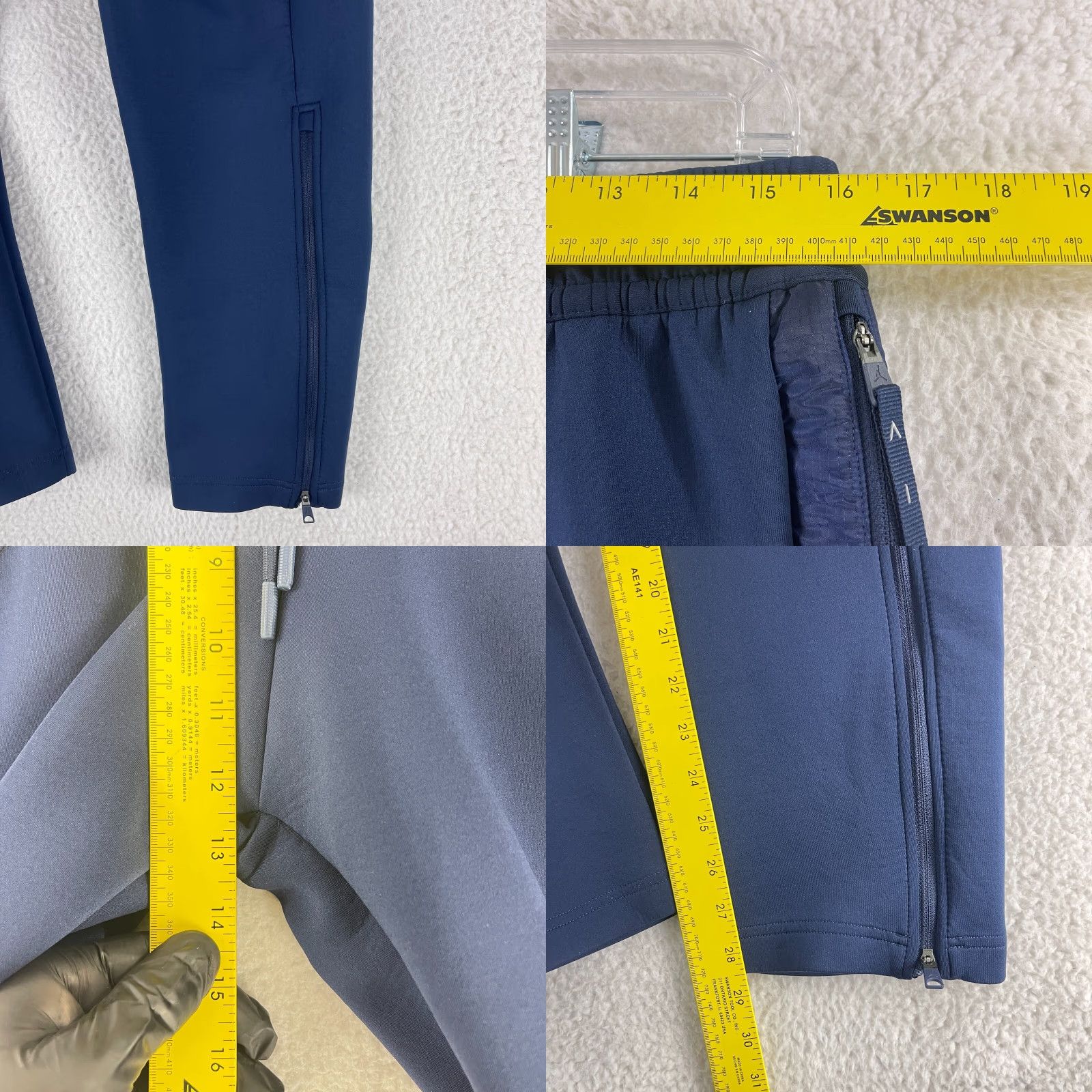 Jordan Brand Nike Jordan Training Game Pants Mens Medium Blue Pull On Drawstring Straight Leg Size US 31 - 8 Thumbnail