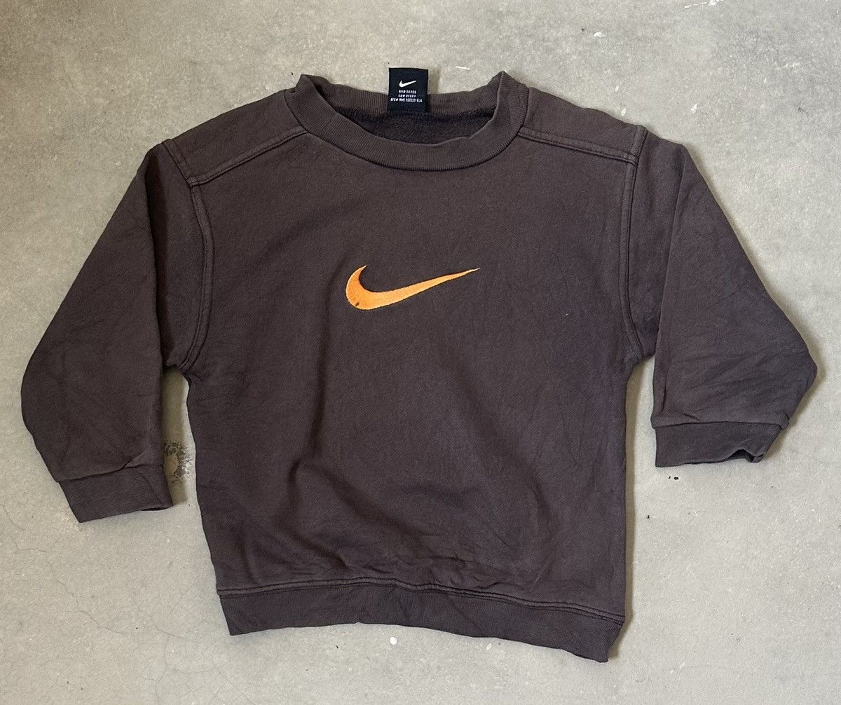 Nike VINTAGE NIKE BIG LOGO KIDS SWEATSHIRT Size US XXS / EU 40 - 1 Thumbnail