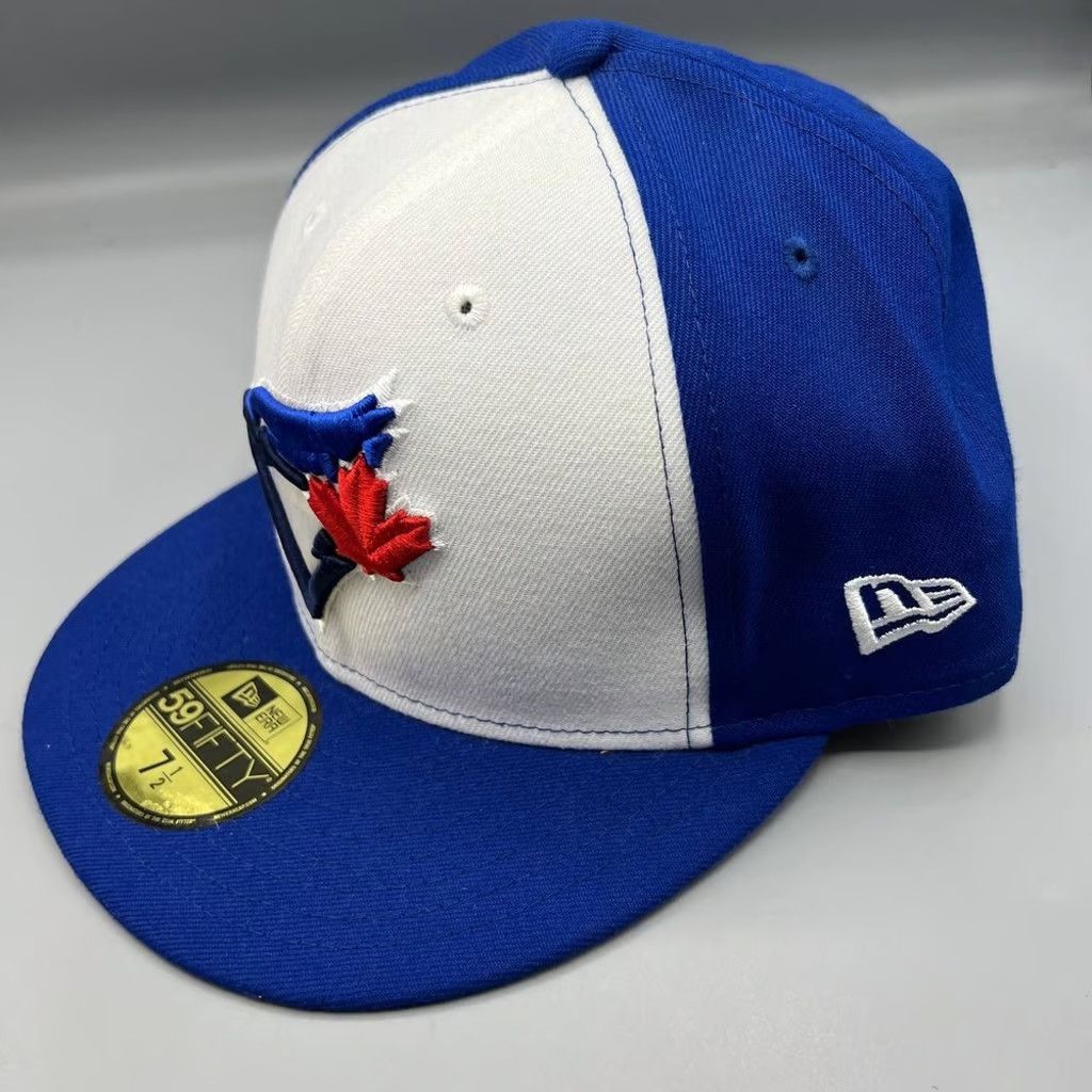 New Era Toronto Blue Jays Hat Men 7 1/2 59Fifty New Era Fitted Cap Size ONE SIZE - 2 Thumbnail