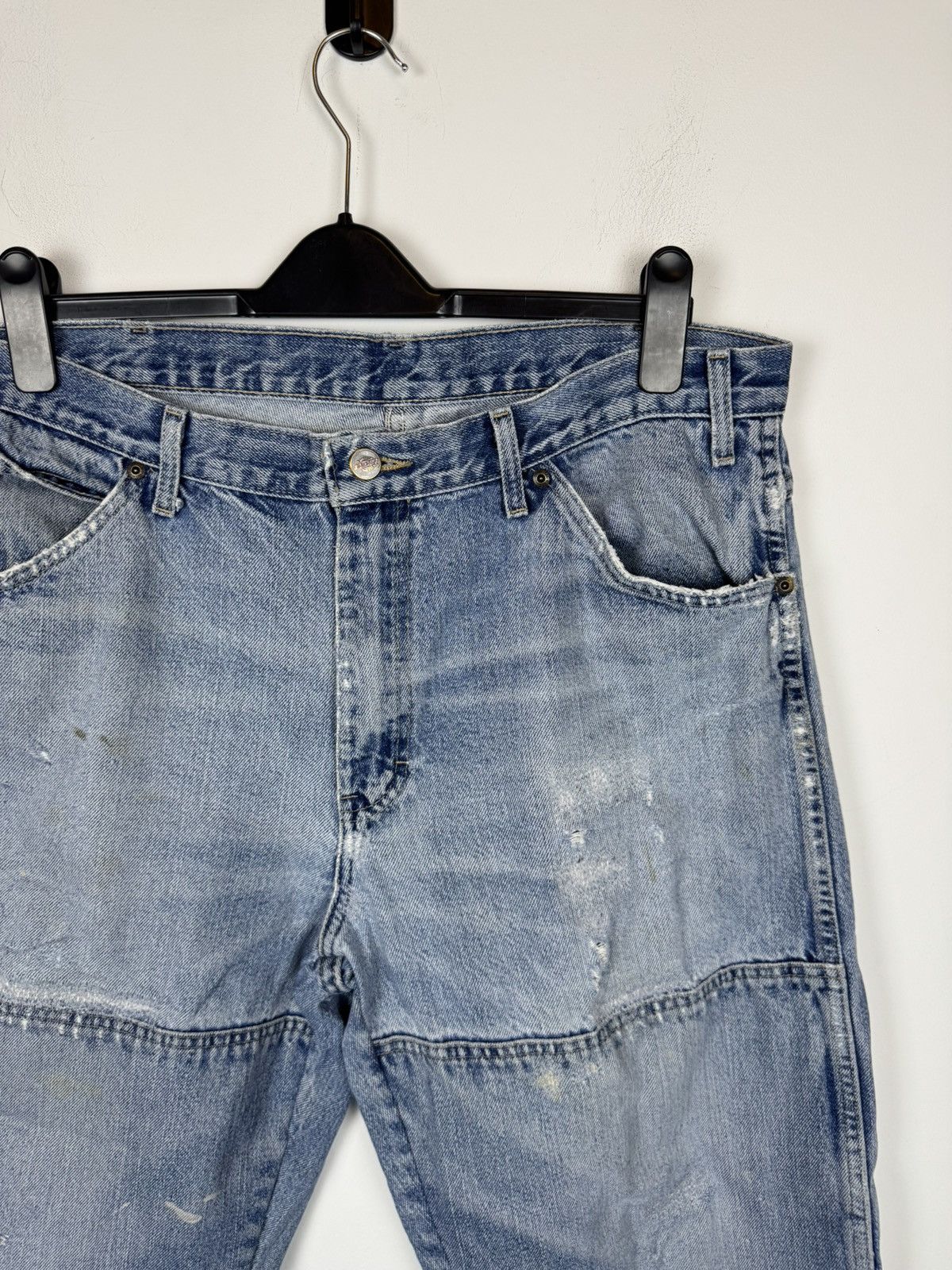 Dickies Vintage Dickies Double Knee Distresed Trashed Denim Jeans Size US 36 / EU 52 - 3 Thumbnail