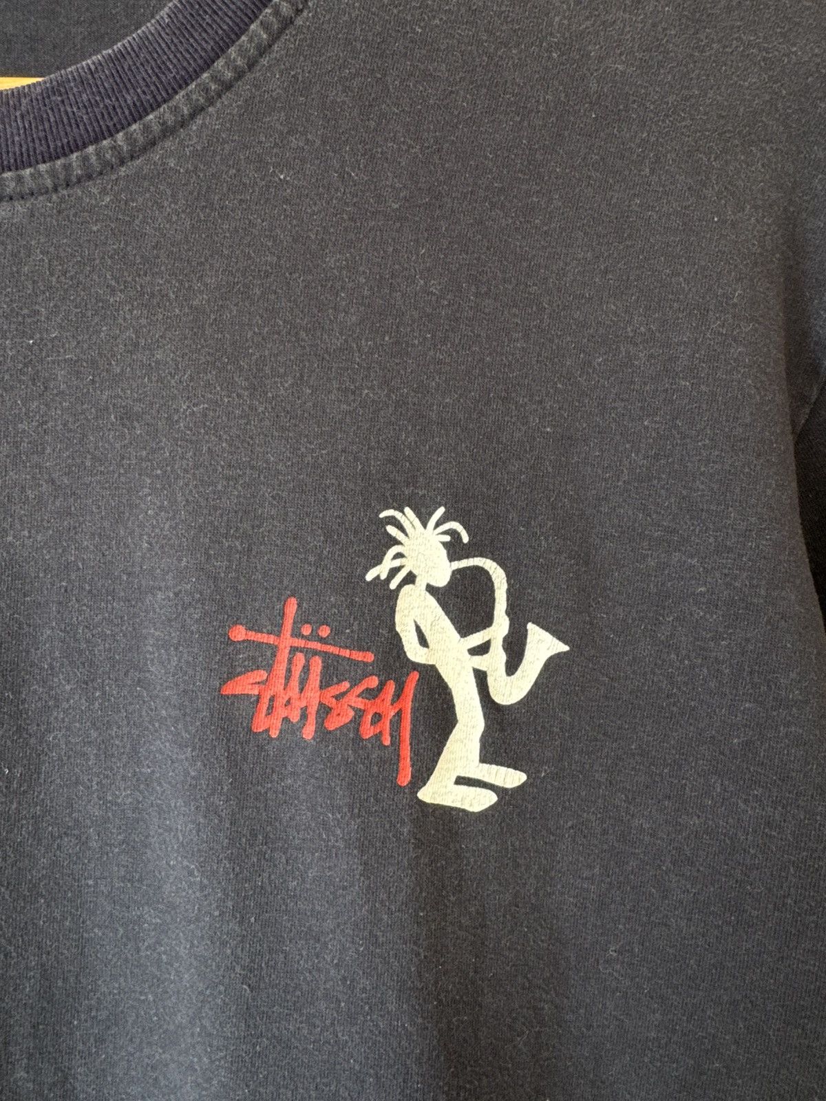 Stussy Vintage Stussy 90’s Rasta Jazzman Saxophone T-shirt Rare Tee Size US L / EU 52-54 / 3 - 8 Thumbnail