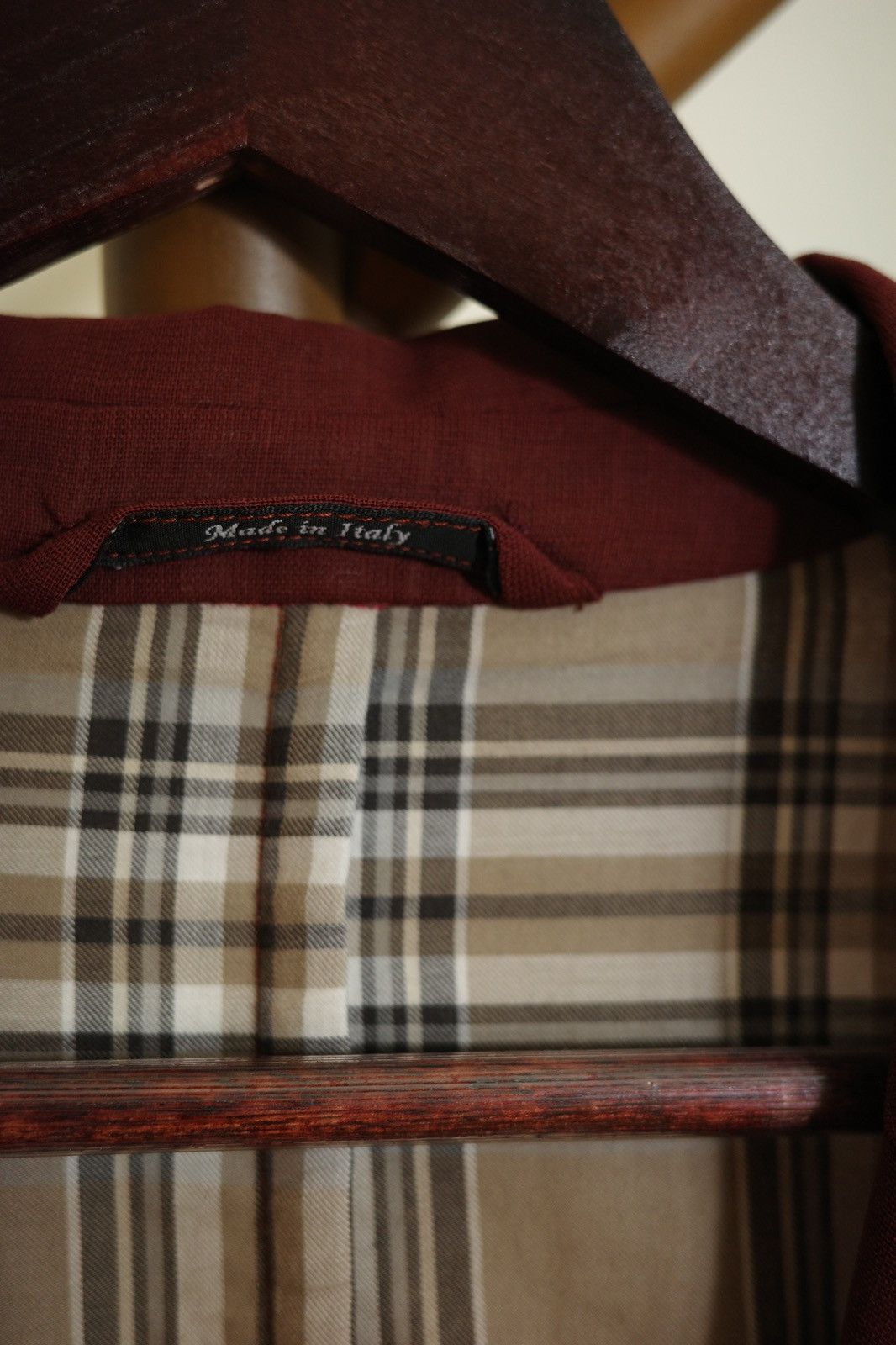 Maison Margiela Maison Margiela red wool and linen blazer Size 48R - 4 Thumbnail