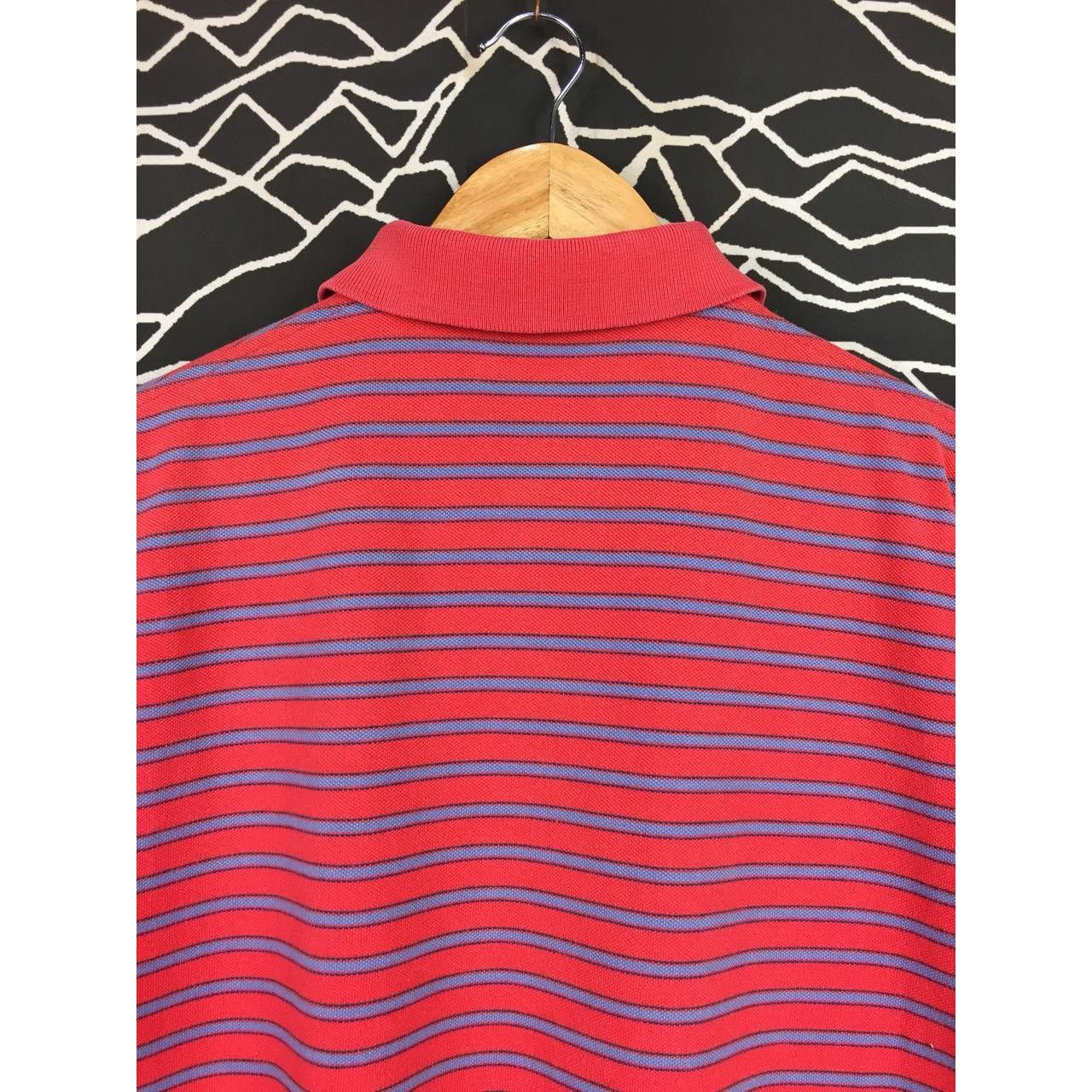 Polo Ralph Lauren × Vintage Vtg Polo Ralph Lauren Iconic Pony Logo Striped Polo Tee Size US L / EU 52-54 / 3 - 8 Thumbnail