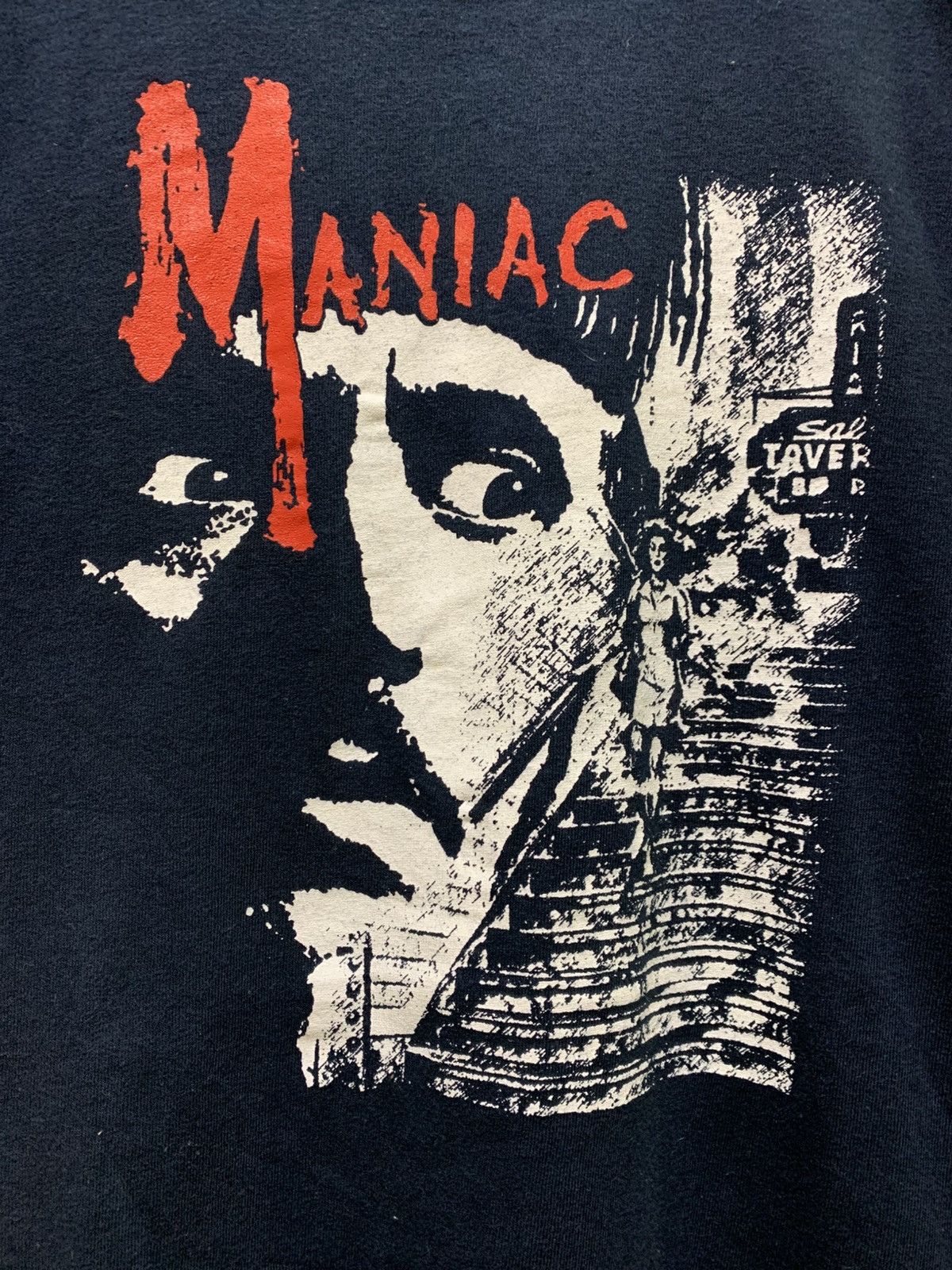 Vintage Vintage 80’s Maniac Horror Movie Y2K Reprint Grapich Shirt Size US M / EU 48-50 / 2 - 3 Thumbnail