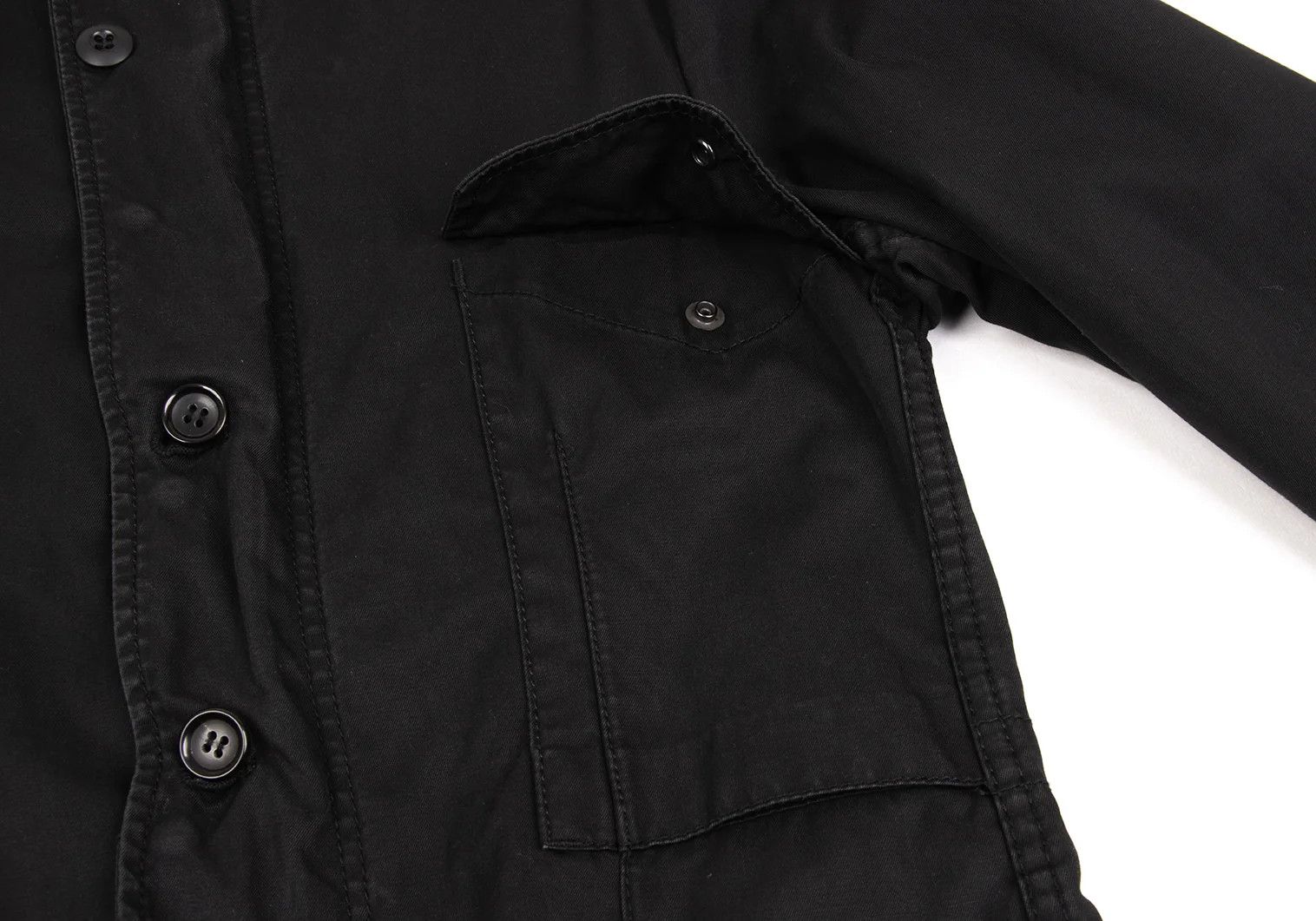 Junya Watanabe Military Jacket with Flap Pockets in Black, Size S Size US S / EU 44-46 / 1 - 6 Thumbnail