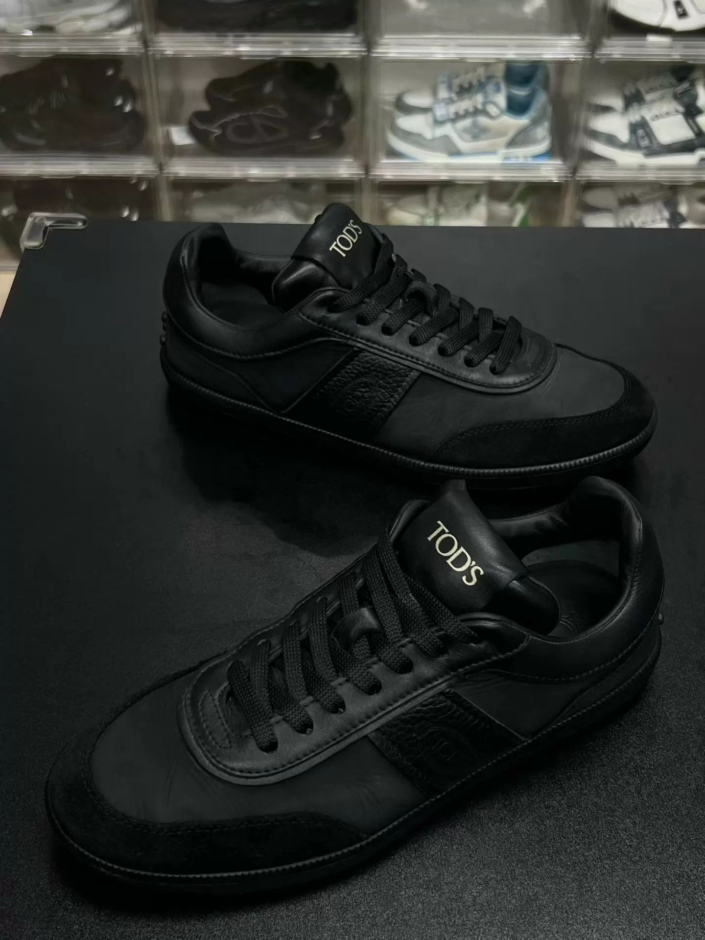Tod's TOD'S color block low-top sneakers black 40 EU like new Size US 7 / EU 40 - 1 Thumbnail