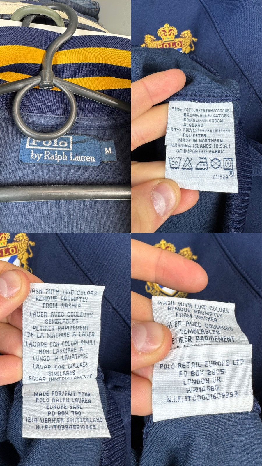 Polo Ralph Lauren Vintage Polo Ralph Lauren Track Jacket Number 2 Size US M / EU 48-50 / 2 - 5 Thumbnail