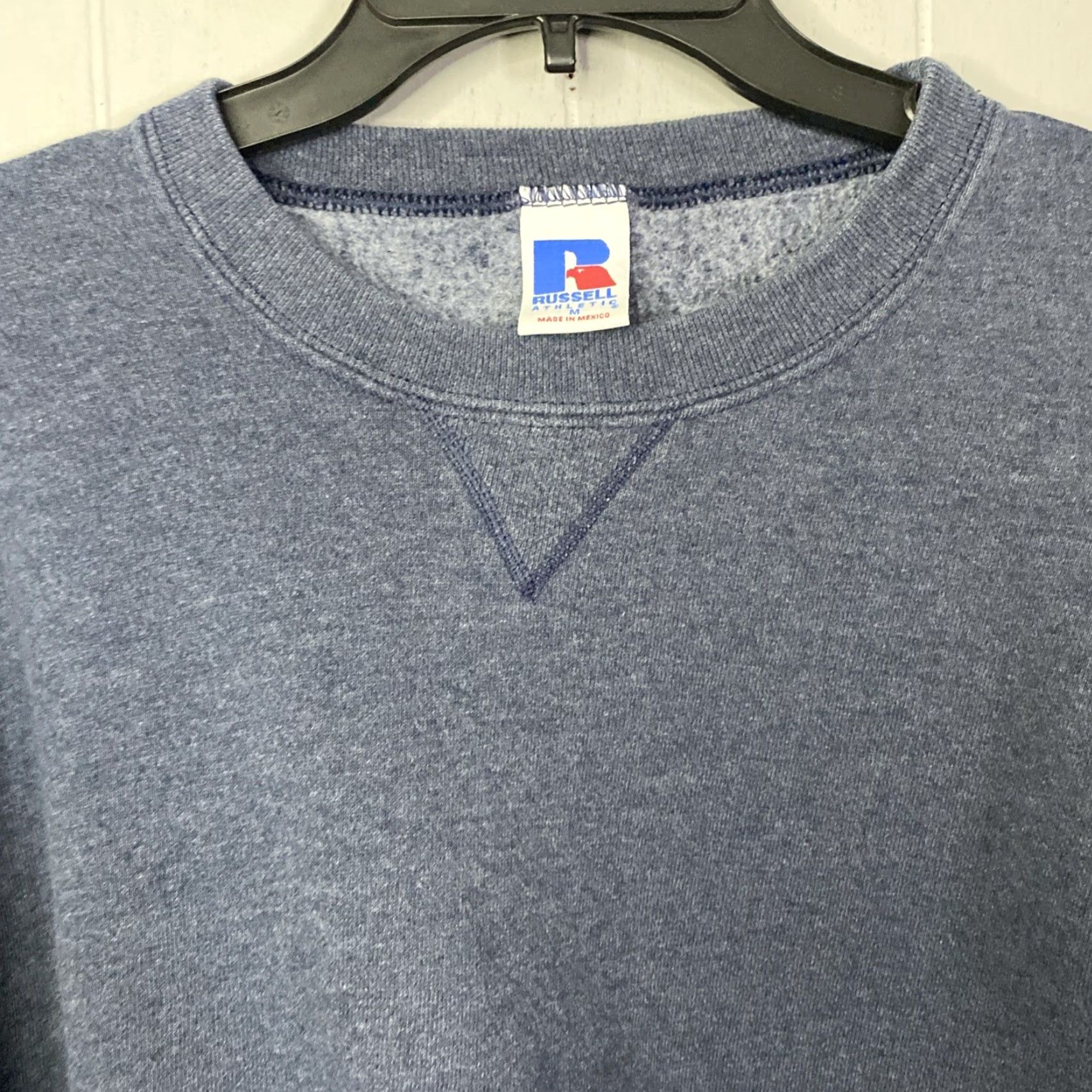 Vintage VINTAGE Russel Crewneck Sweater Dark Gray Heathered 90s Y2K Medium M Unisex Adults Pullover Crew Neck Size US M / EU 48-50 / 2 - 3 Thumbnail