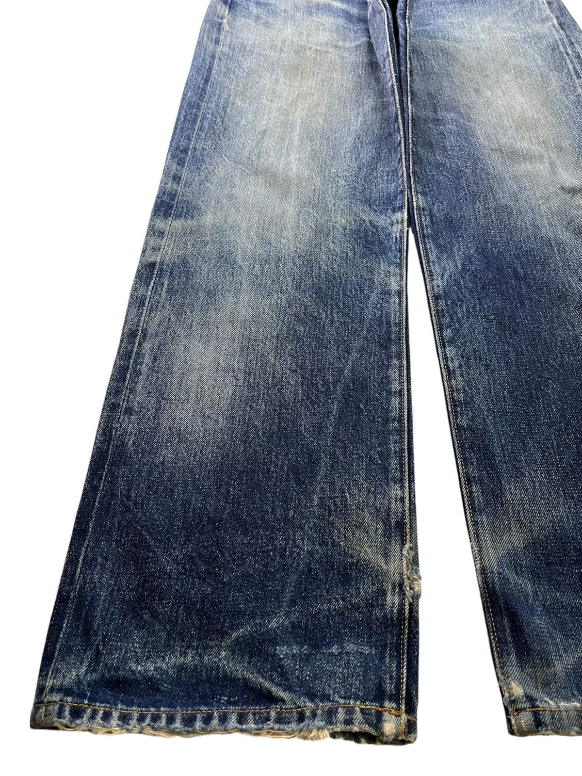 Levi's Vintage 80s Levis 501 Selvedge Big E Loose Jeans Button 555 Size US 28 / EU 44 - 8 Thumbnail