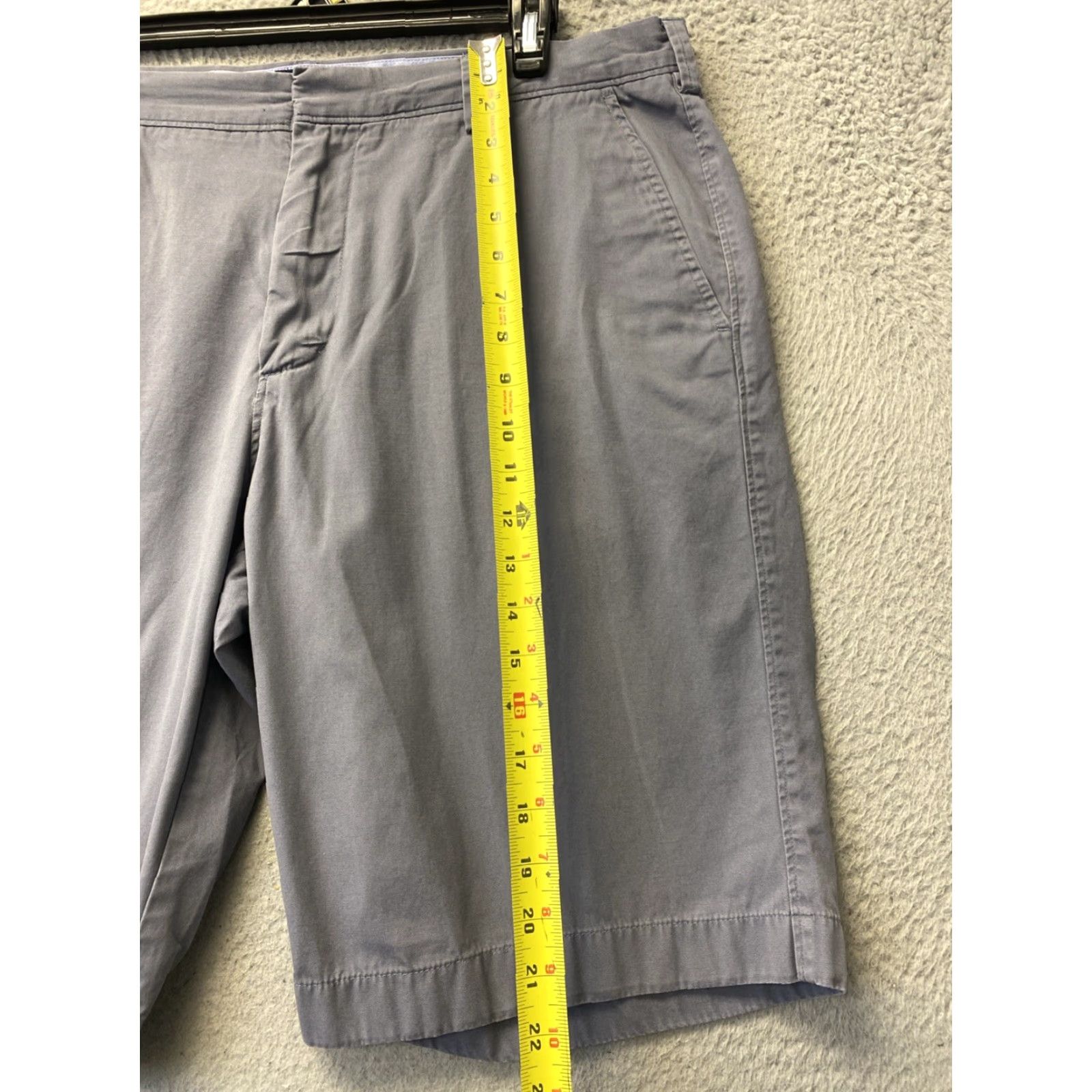 J.Crew VINTAGE J.CREW Men's Chino Shorts 38 Adult Gray Casual Travel Workwear 12" Inseam Size US 38 / EU 54 - 4 Thumbnail