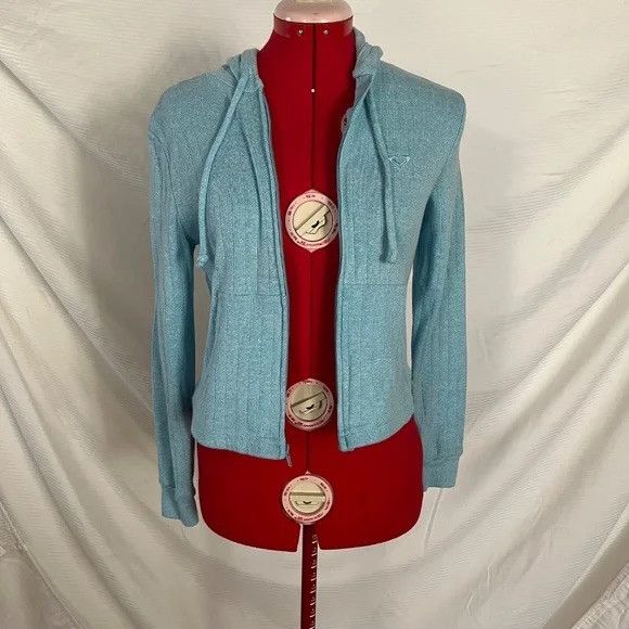 Other Roxy Heathered Sky Blue Zip Up Hoodie size Medium Size M / US 6-8 / IT 42-44 - 3 Thumbnail