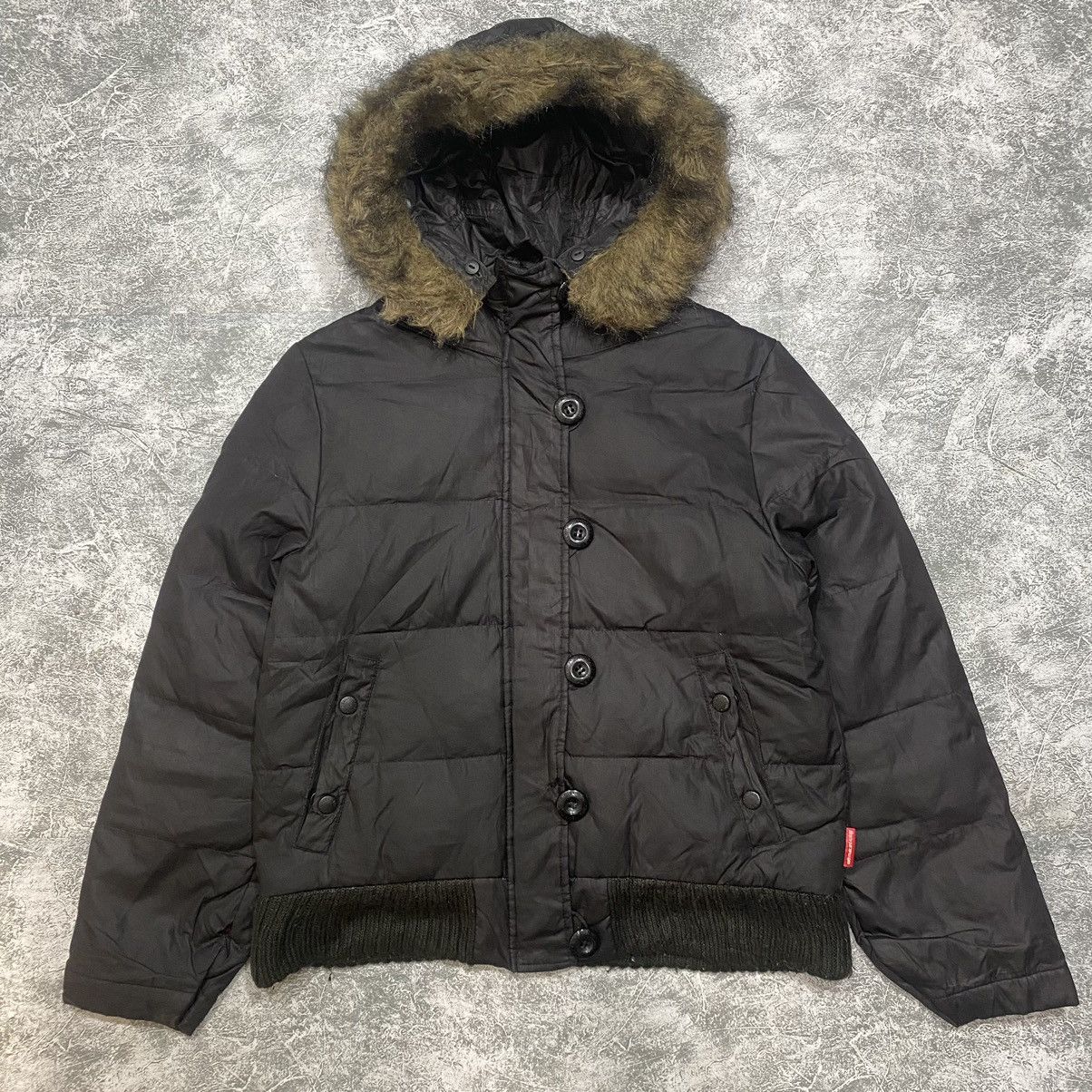 14th Addiction 2000s Earth Music and Ecology Fur Bomber - Vkei Style Size S / US 4 / IT 40 - 1 Thumbnail