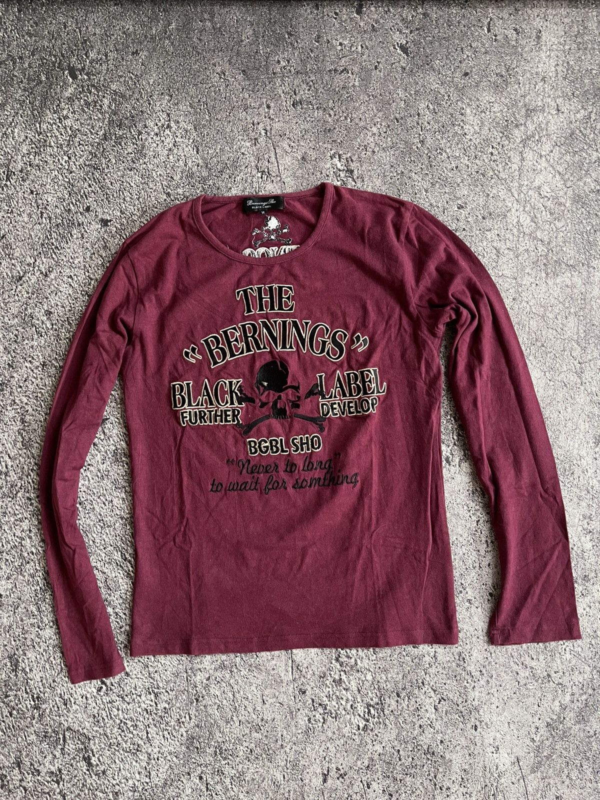 Japanese Brand Y2K Bernings sho punk skull long sleeve Size US M / EU 48-50 / 2 - 1 Thumbnail