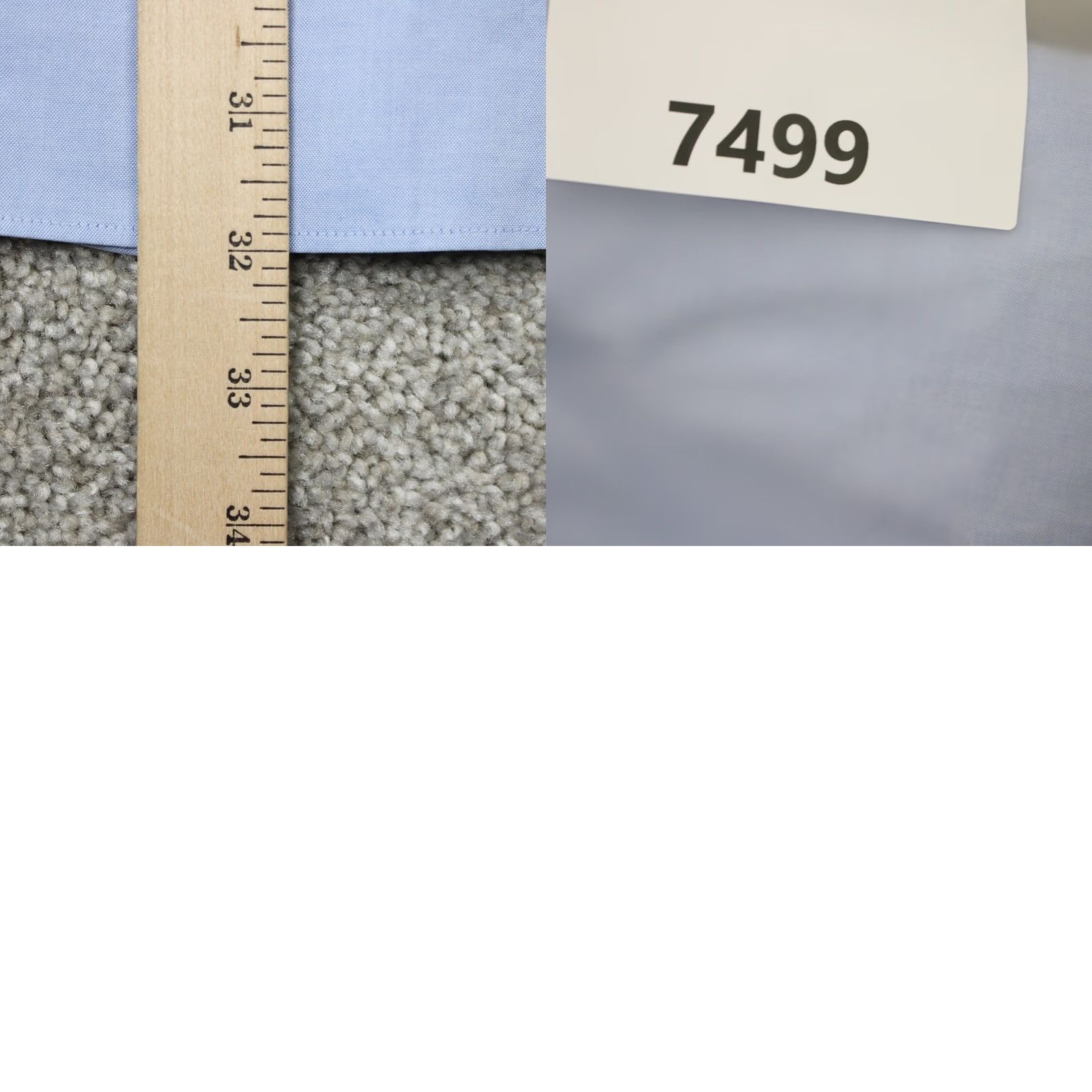 Jos. A. Bank Jos A Bank Shirt Mens 16 1/2, 33 Blue Traveler's Tailored Fit French Cuff L/S Dress Shirt Size US XL / EU 56 / 4 - 9 Thumbnail